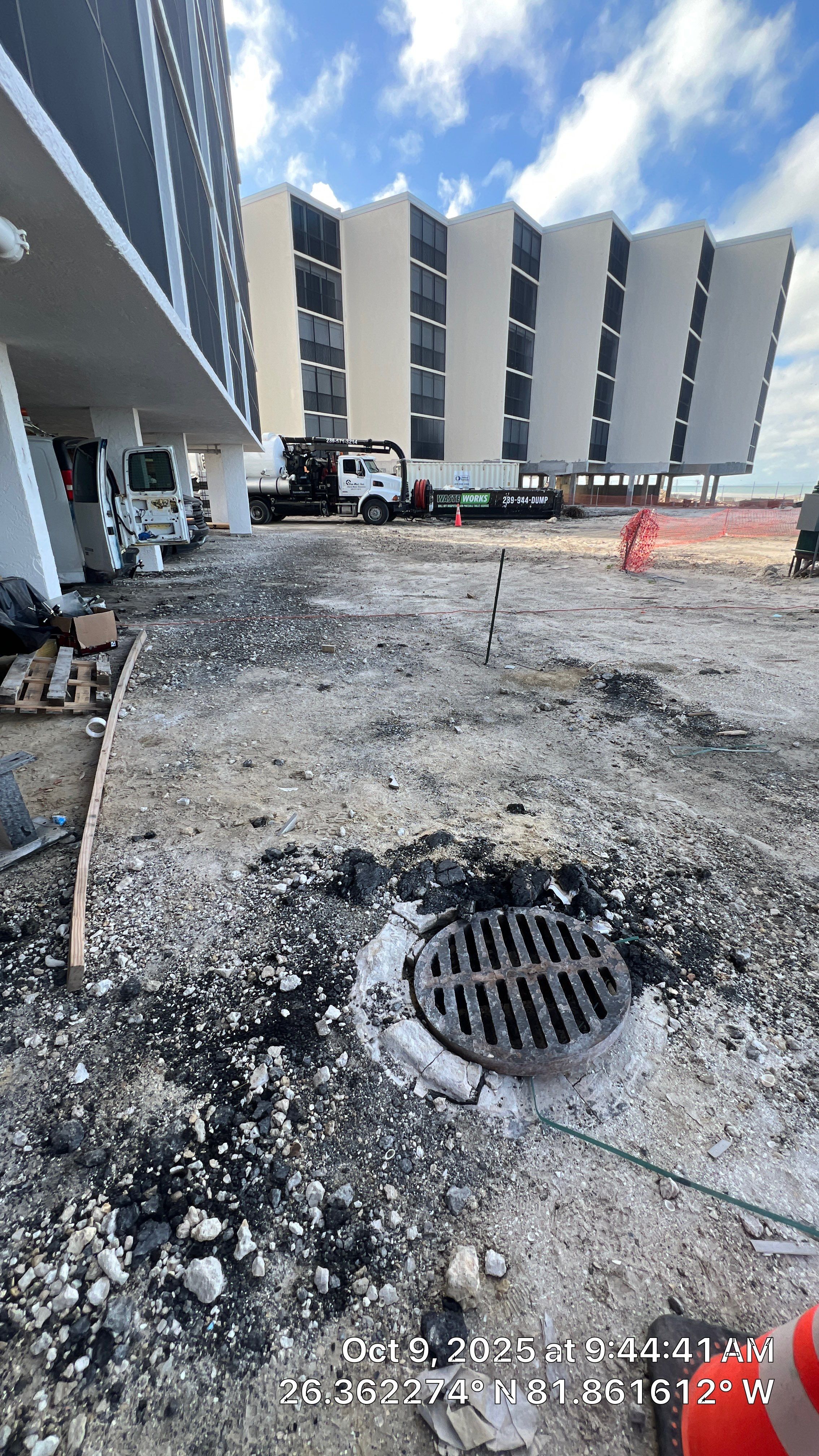 Little Hickory Island Condo Catch Basin Cleanout by Don Mar, Inc. Storm Water Solutions