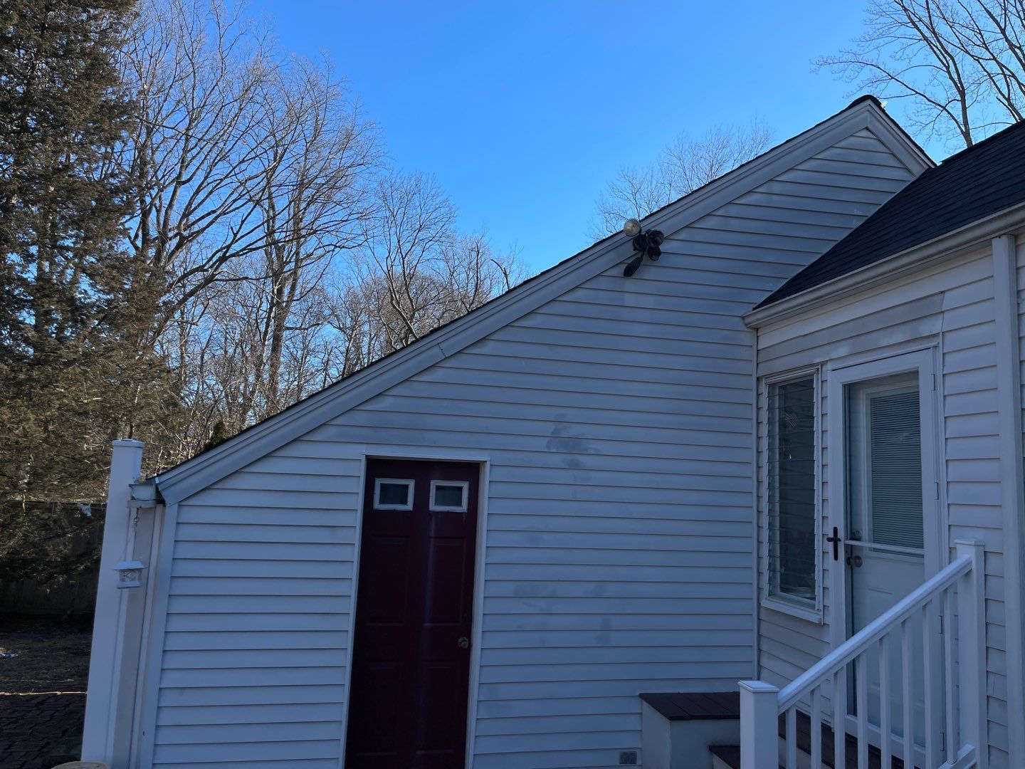 Fence Installation using Privacy Vinyl Fence by A Plus Exterior