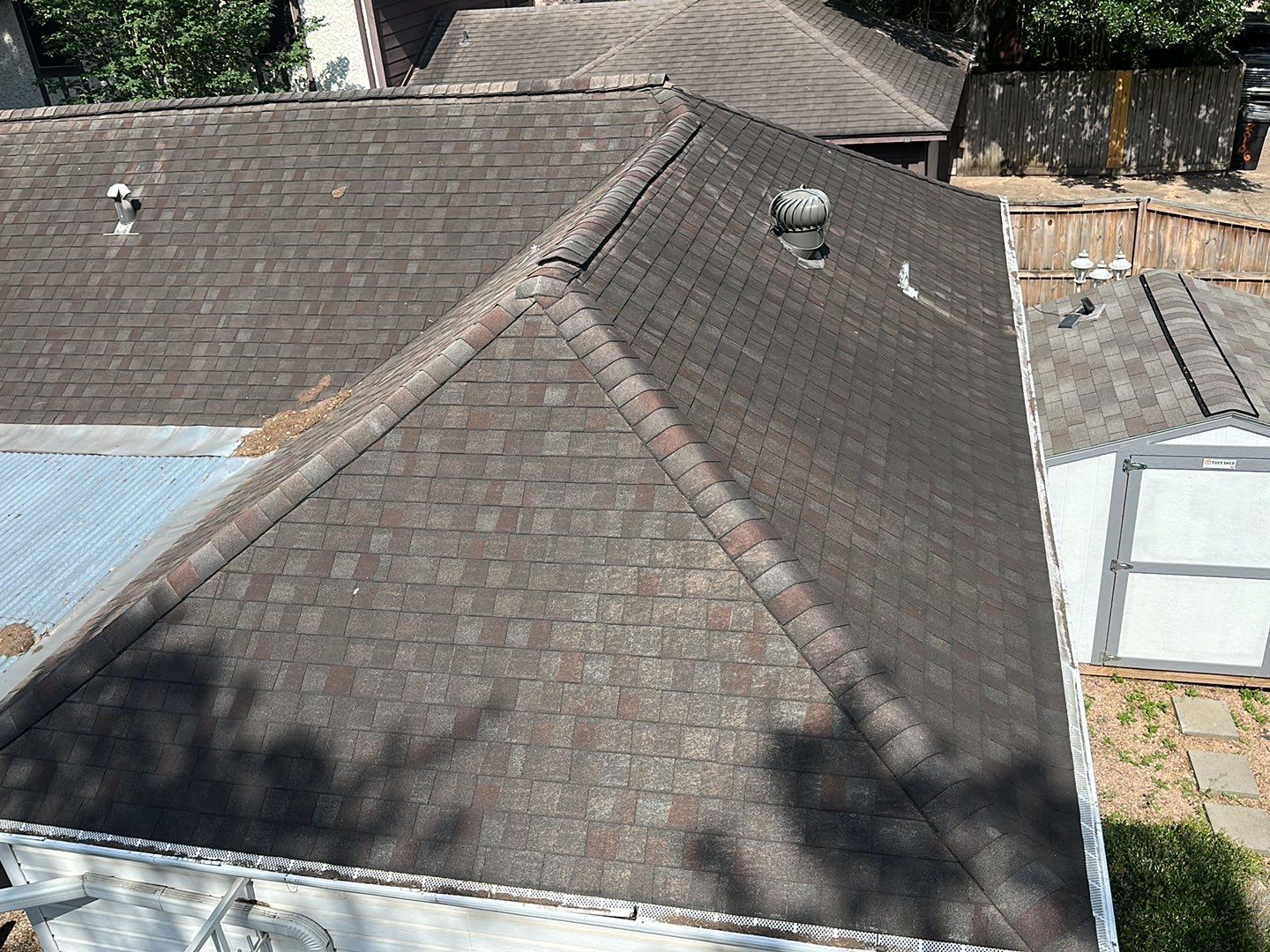 Residential Roofing Installation using Owen's Corning Duration (Lifetime) Shingles by Roof Repair Company