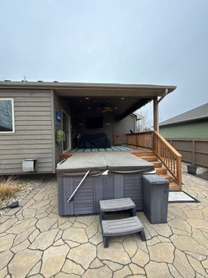 Sioux Falls Residential Exterior Update and Flagstone Pool Deck
