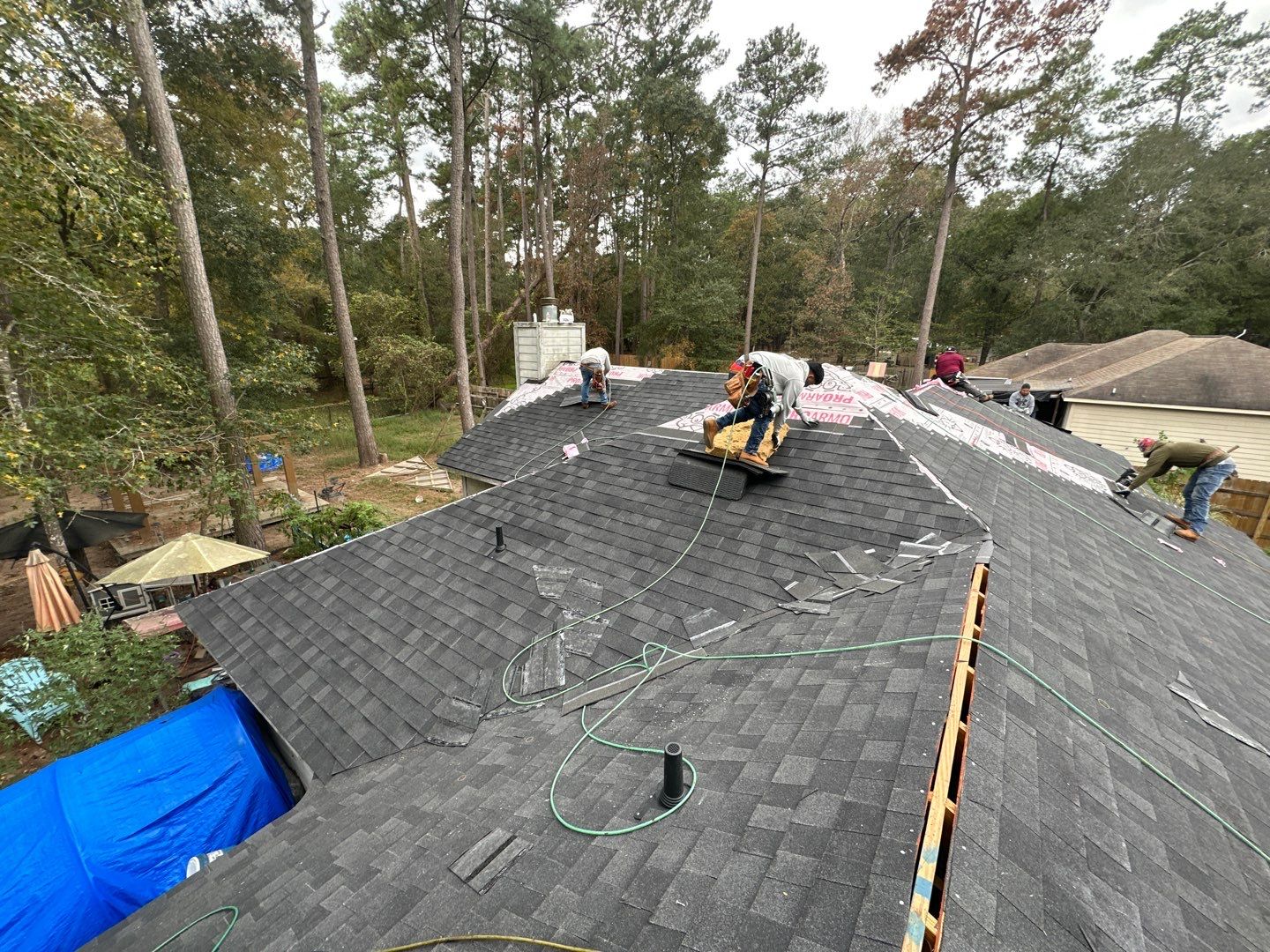 Residential Roofing Installation using Owen's Corning Duration (Lifetime) Shingles by Roof Repair Company