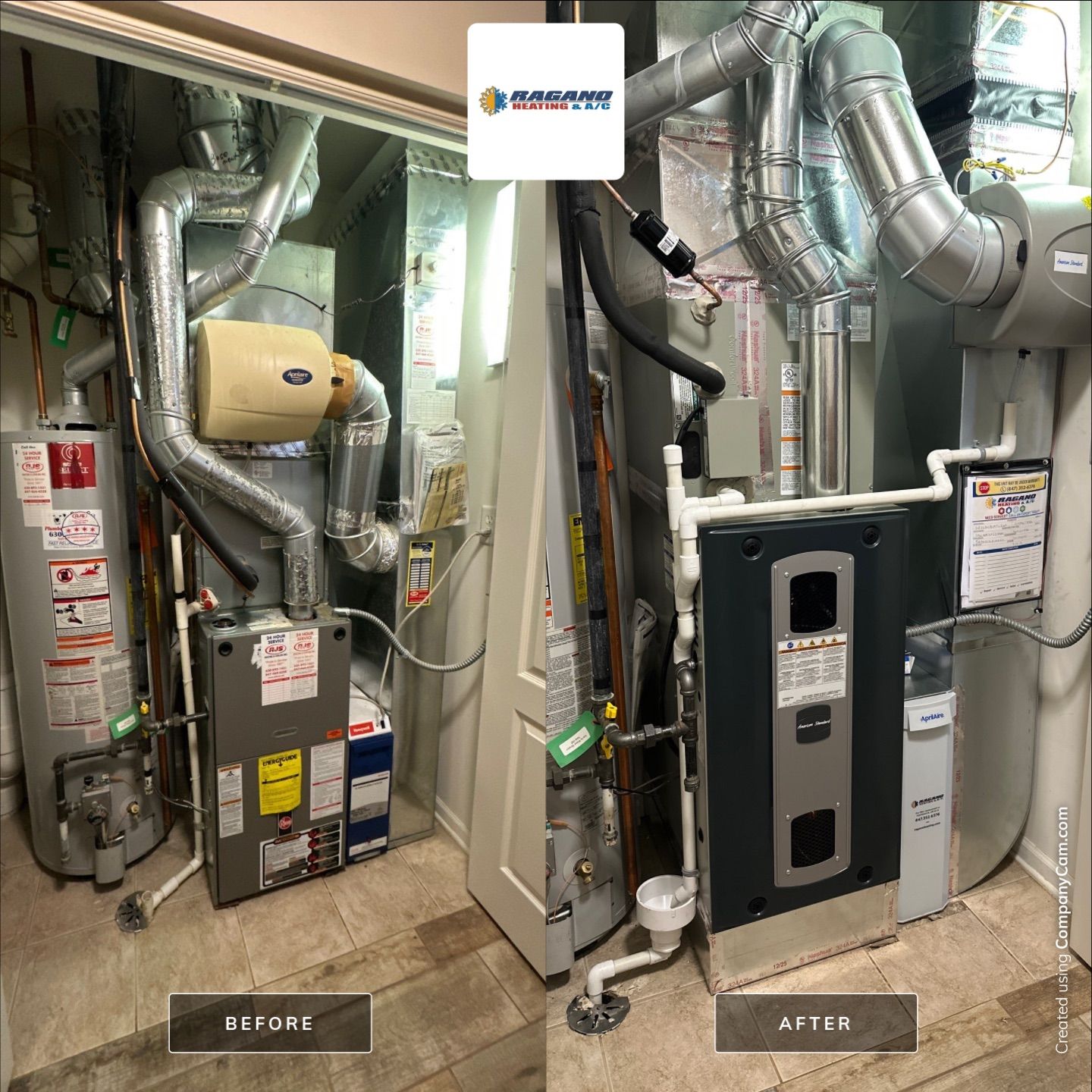 Full System Replacement by Ragano Heating & Air Conditioning Inc