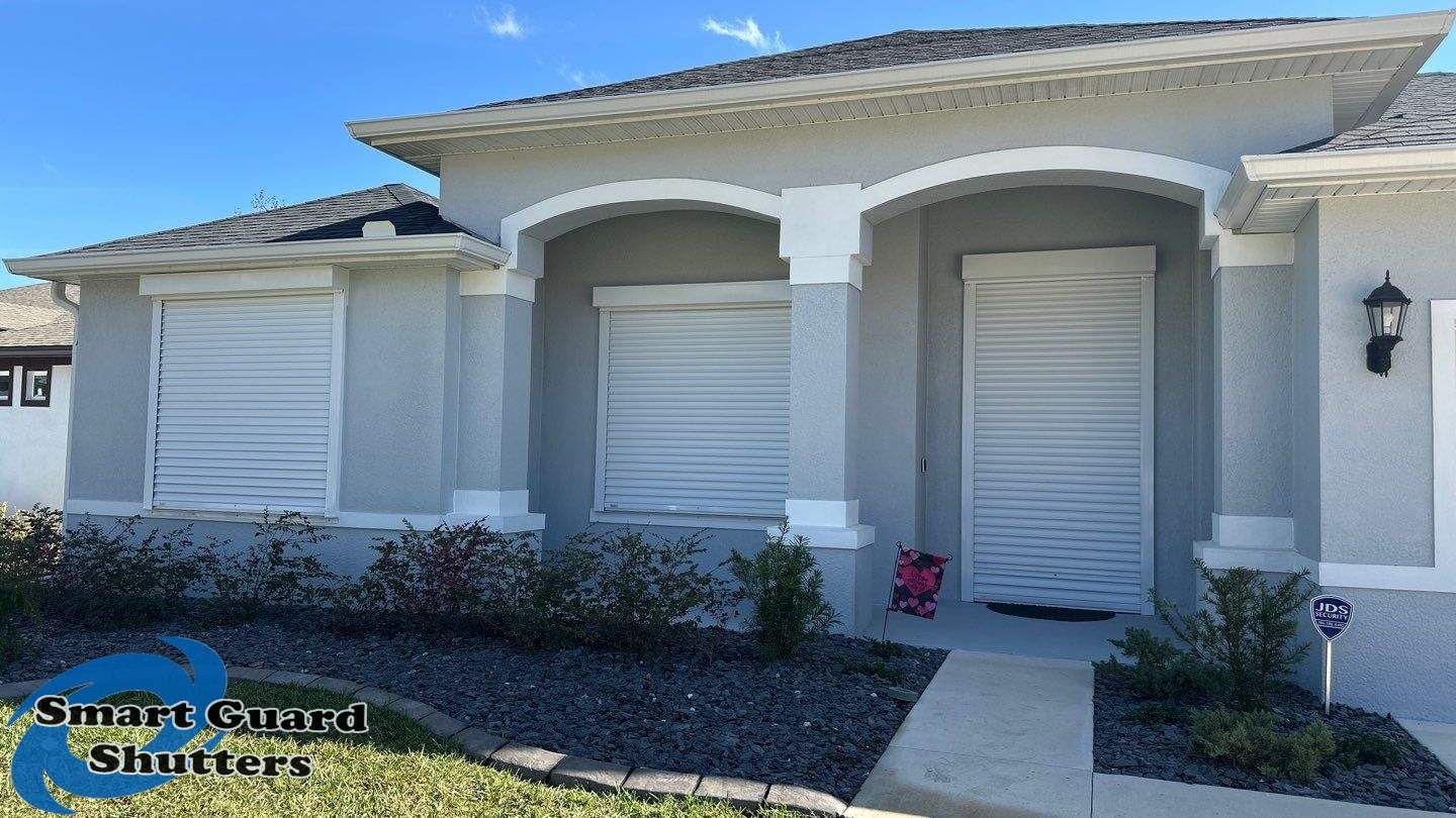Hurricane Protection in White by Smart Guard Shutters