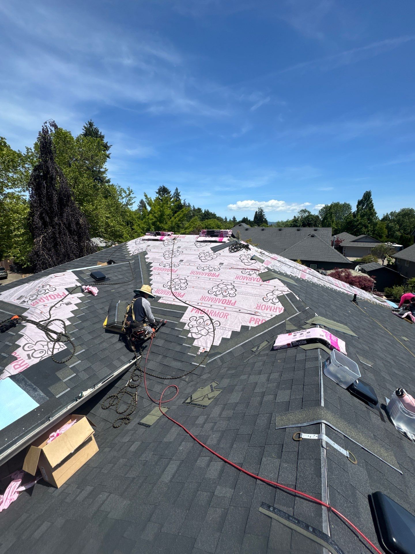 Residential Reroof Featuring Owens Corning Architectural Shingles in Eugene by BEST Roofing & Waterproofing