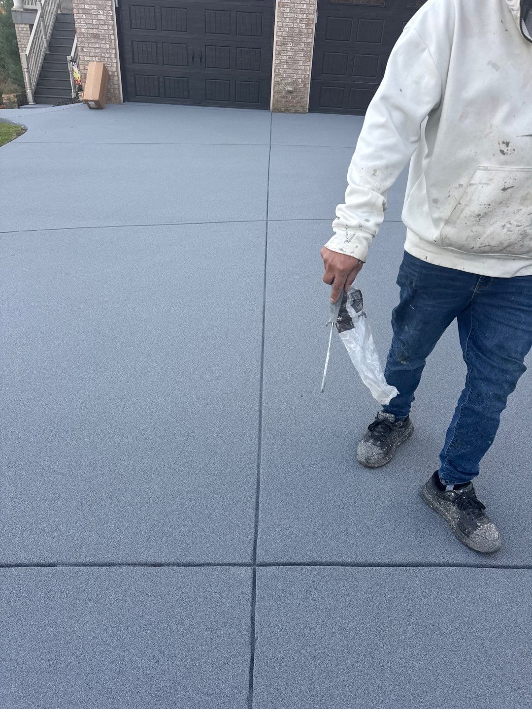 Steep Driveway Project in Sarver by Floors in a Day, Inc