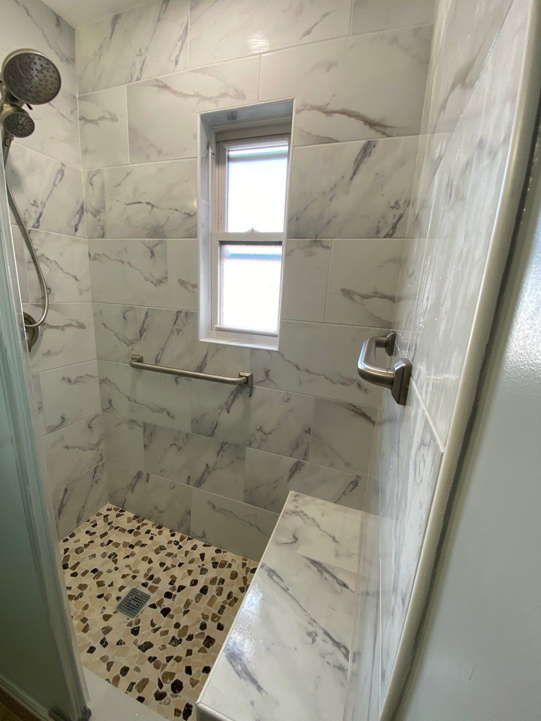 Bathroom Remodel using new construction by Jesus Master Handyman LLC 