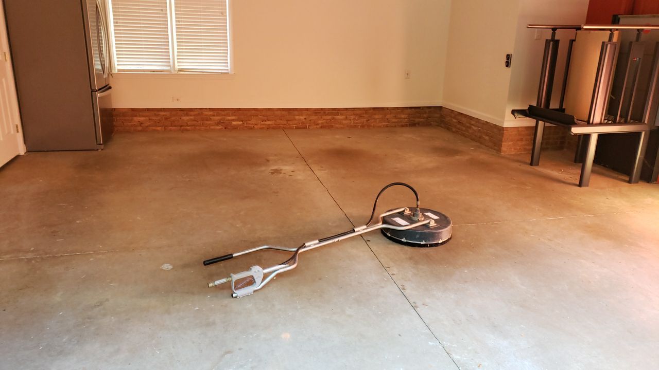 Driveway Clean using cleaner by G&H Home Tech Pros LLC