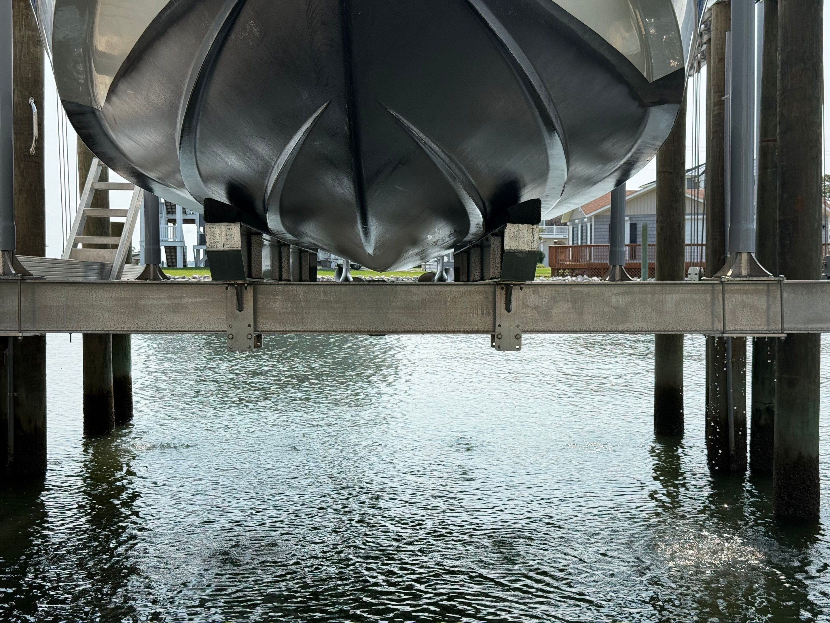 Boat Lift Setup & Adjustment for New Boat by Coastal Boat Lift Repair LLC