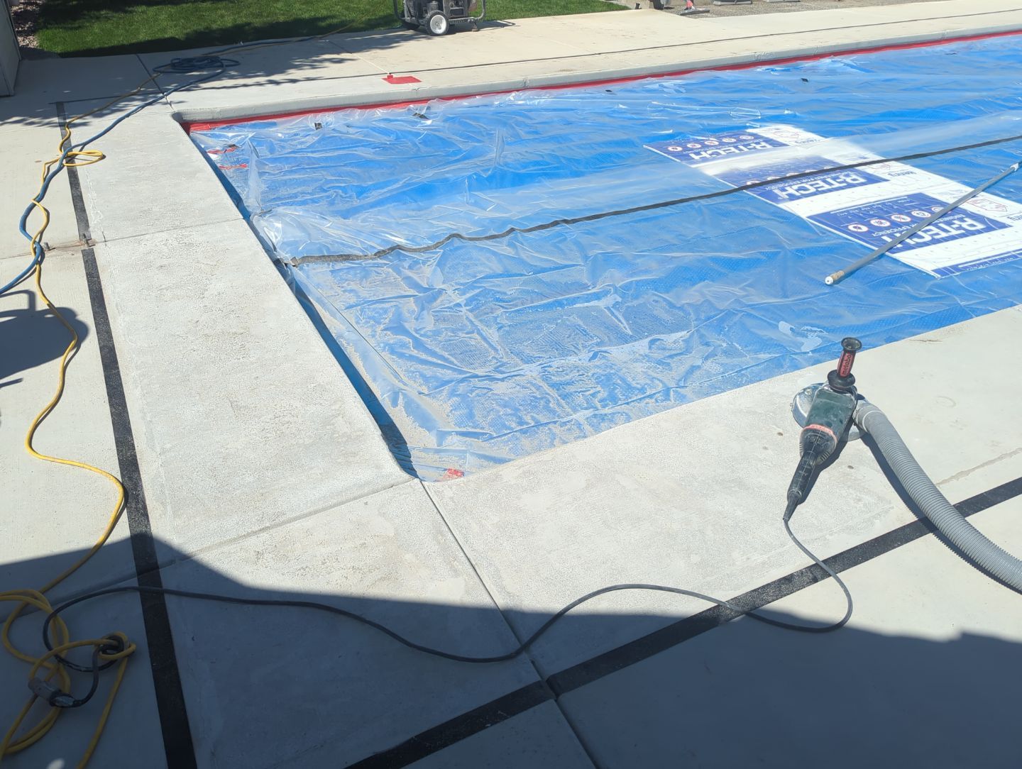 Pool Deck Transformation using Orbit & Patio in Slate Hybrid by Croc Coatings, LLC