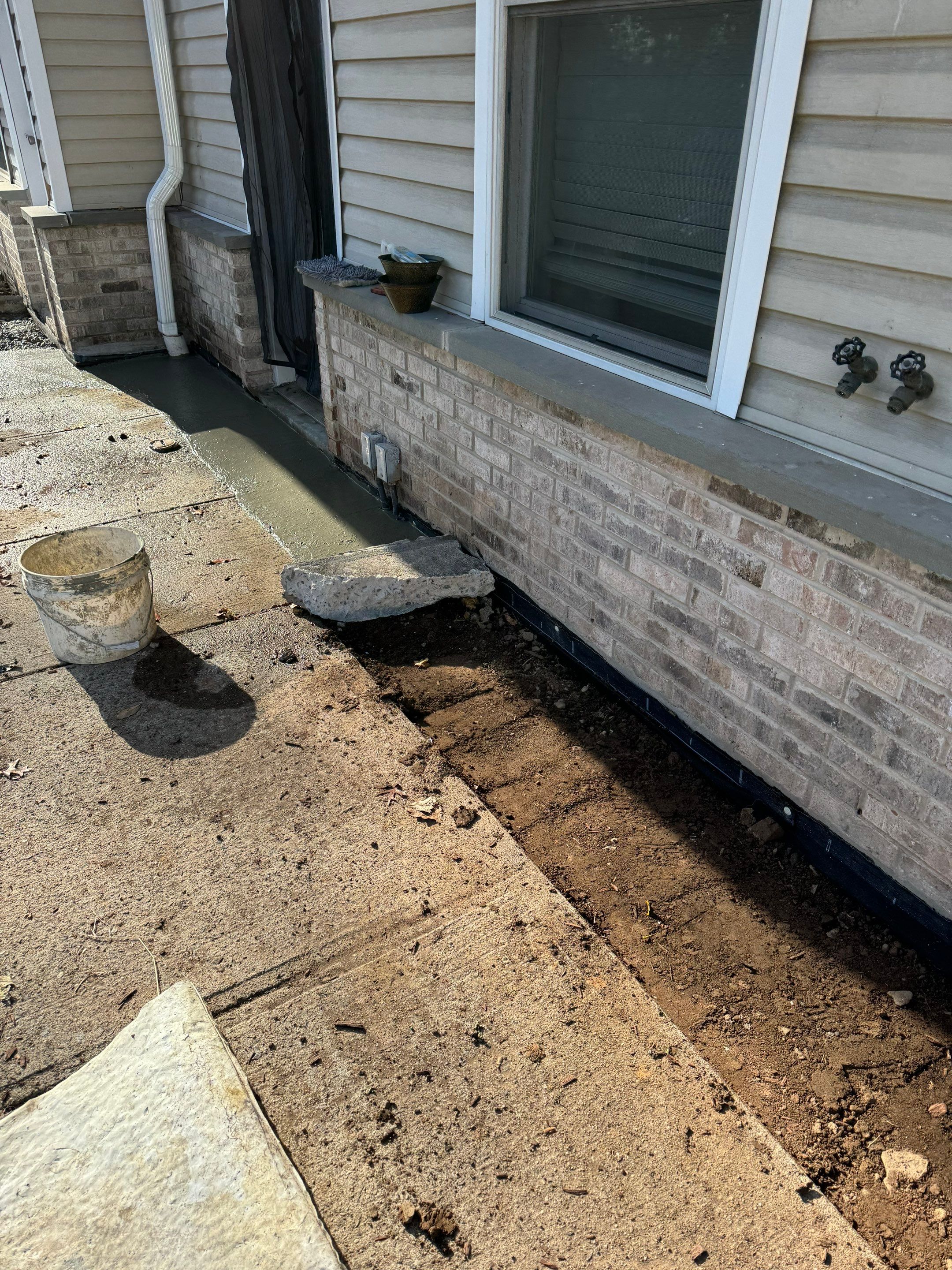 Exterior Spee-D Drain and Waterproofing by Pure Service Pro, LLC 