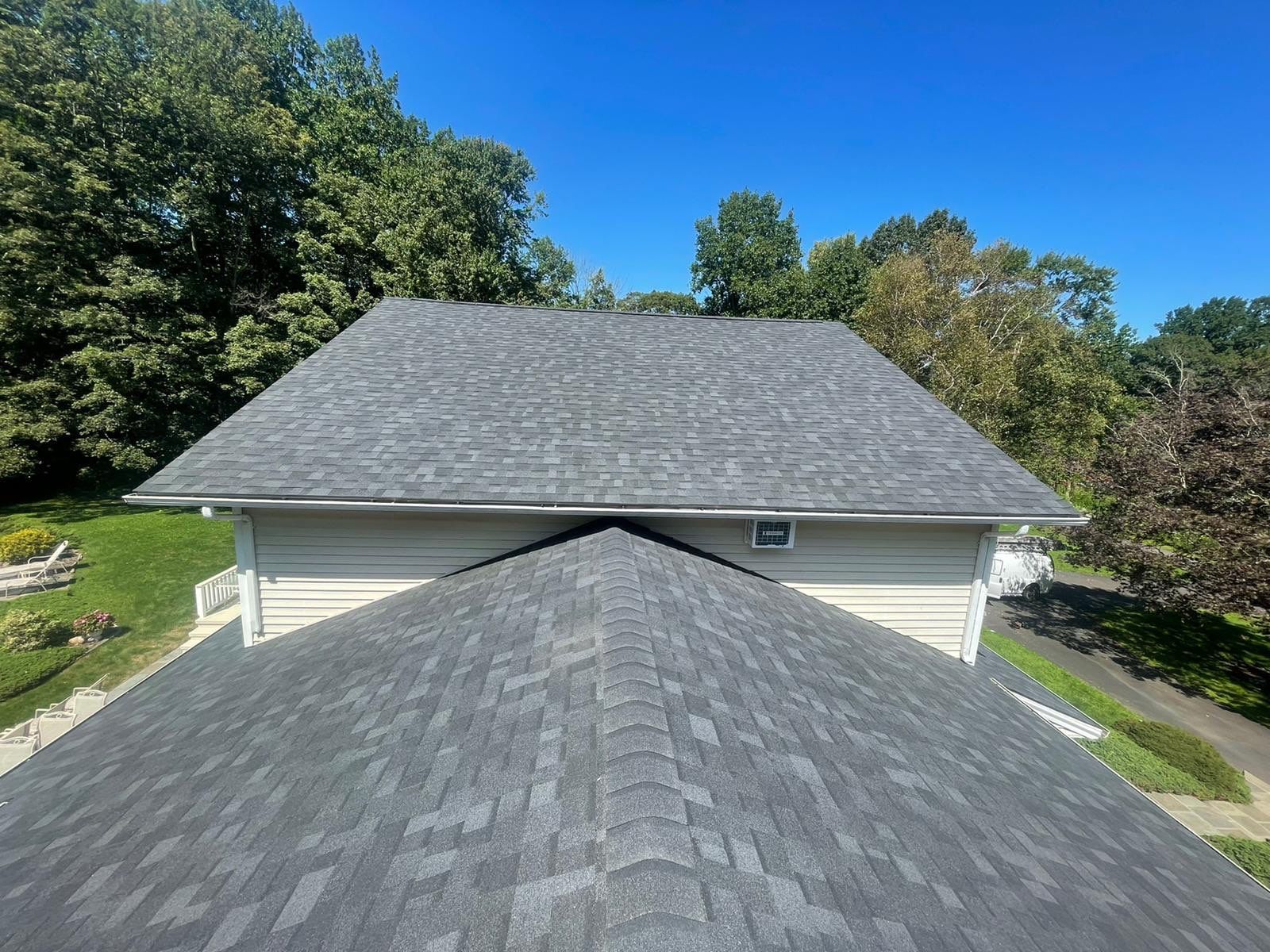 Residential Roofing Installation using Owens Corning TruDefinition Duration AR - Onyx Black & New Siding Using Mainstreet Charcoal Gray by A Plus Exterior