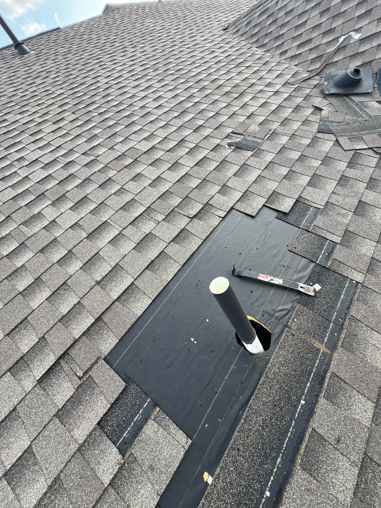Hail Damage using Owen's Corning Duration (Lifetime) Shingles by Roof Repair Company