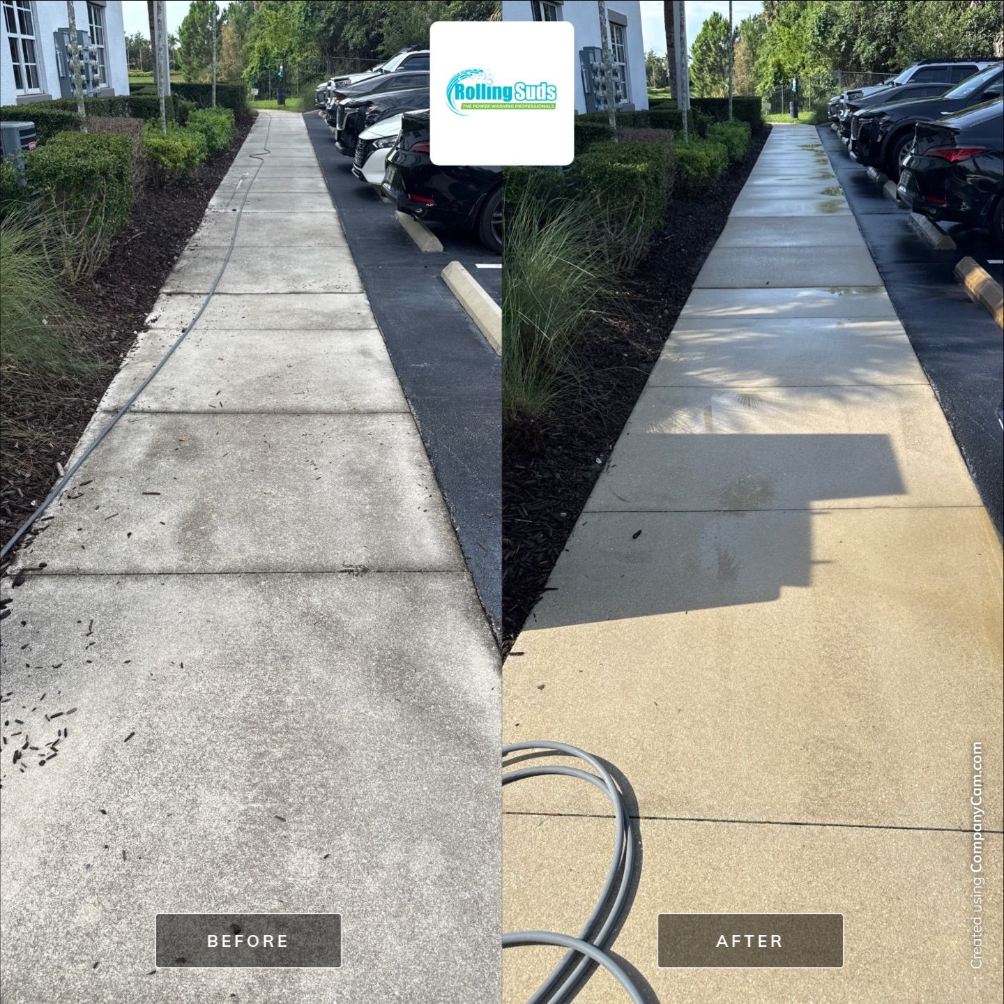 Apartment Flat Work by Rolling Suds Power Washing of Naples - Fort Myers