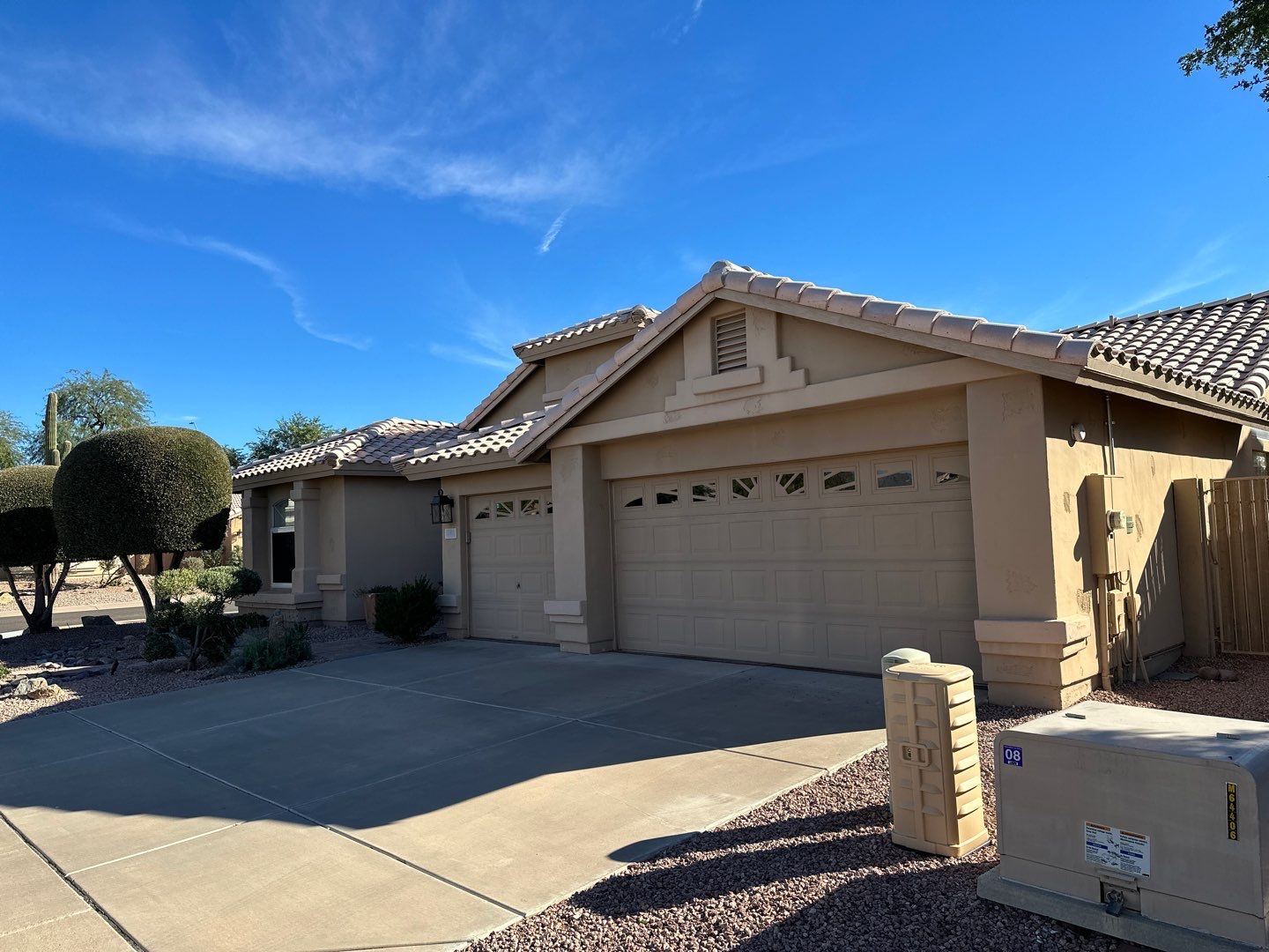 Gazzo - A Beautiful Home Exterior Transformation in Scottsdale, AZ with C&M Primer and Sherwin Williams Paints by Double G Painting Contractors, LLC