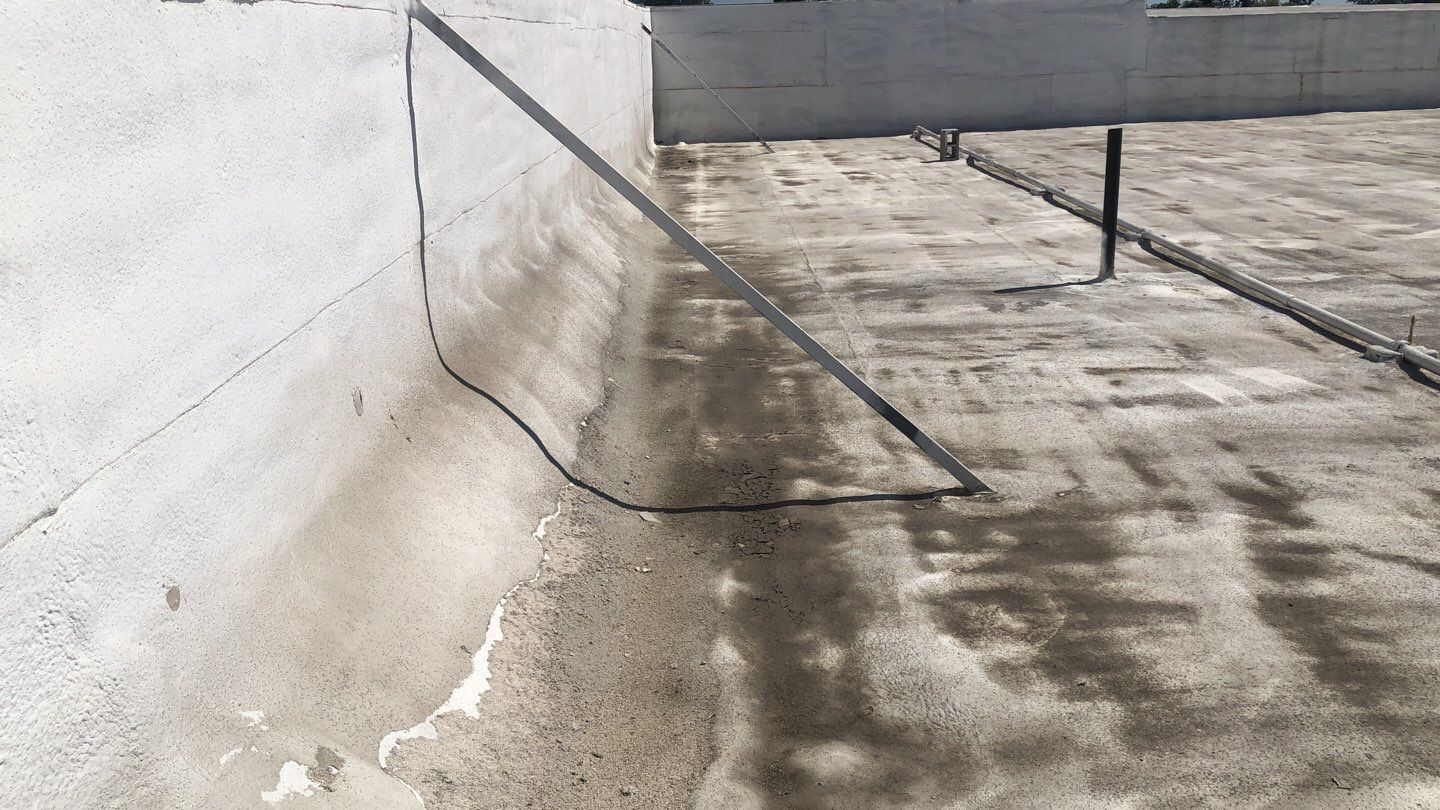 Reburbish existing spray foam job by Straight Edge Roofing Inc