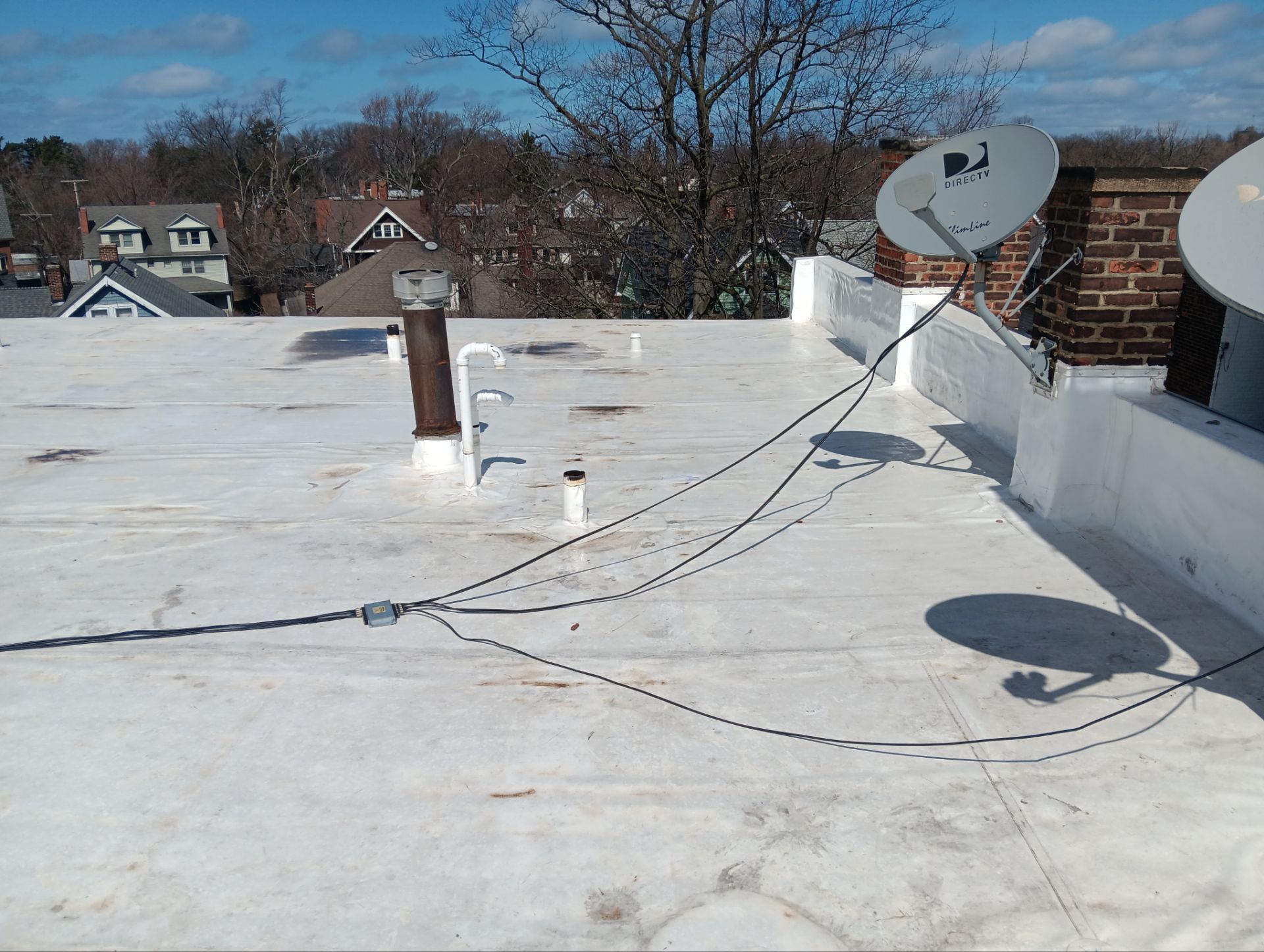 Commercial Roofing Installation using Duro-Last 50 mil PVC by 3 Daughters Construction 
