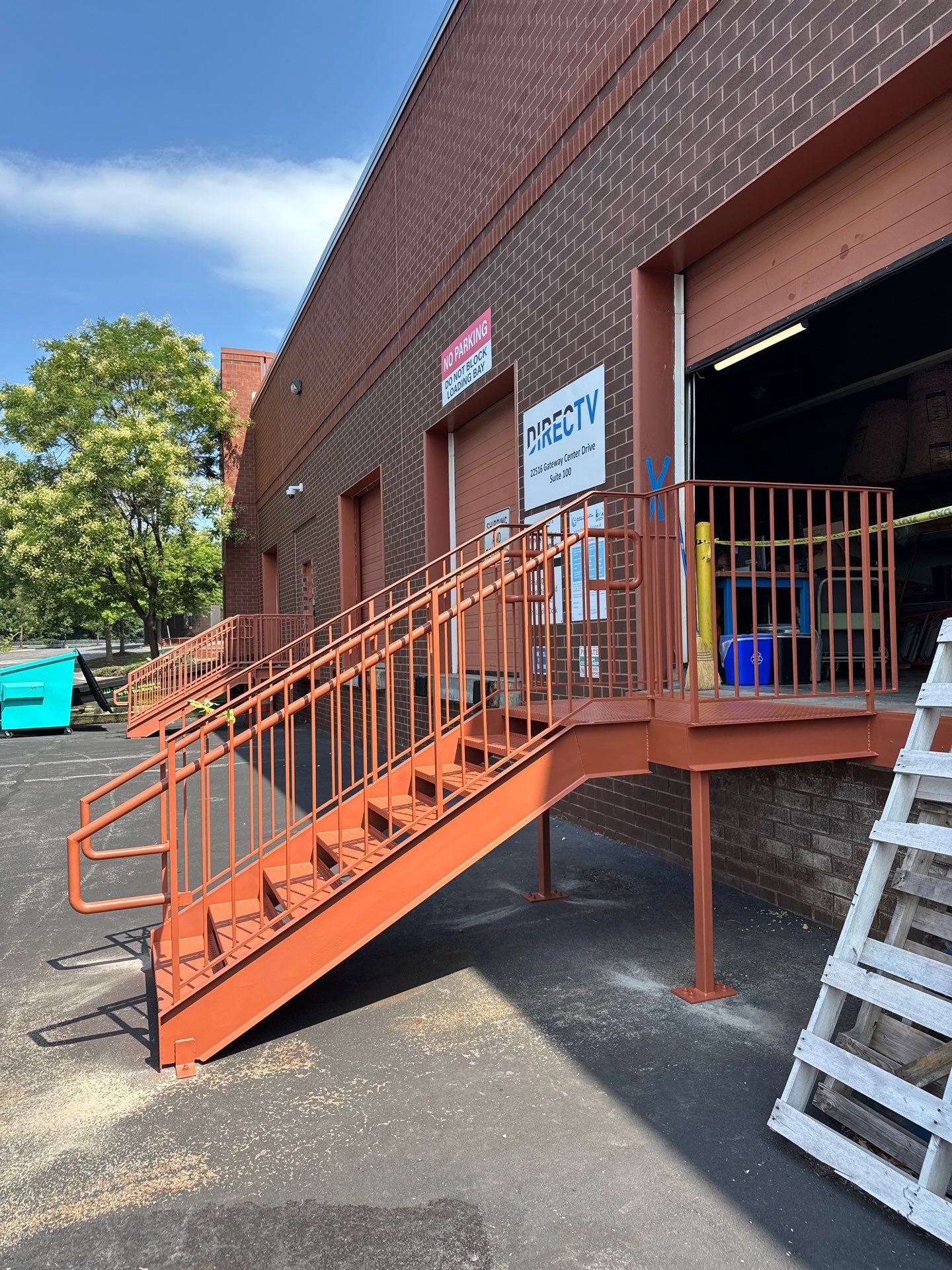 Industrial Structural Staircase & Pipe Railings – Gateway Center – Gaithersburg, MD by Capitol Iron Works