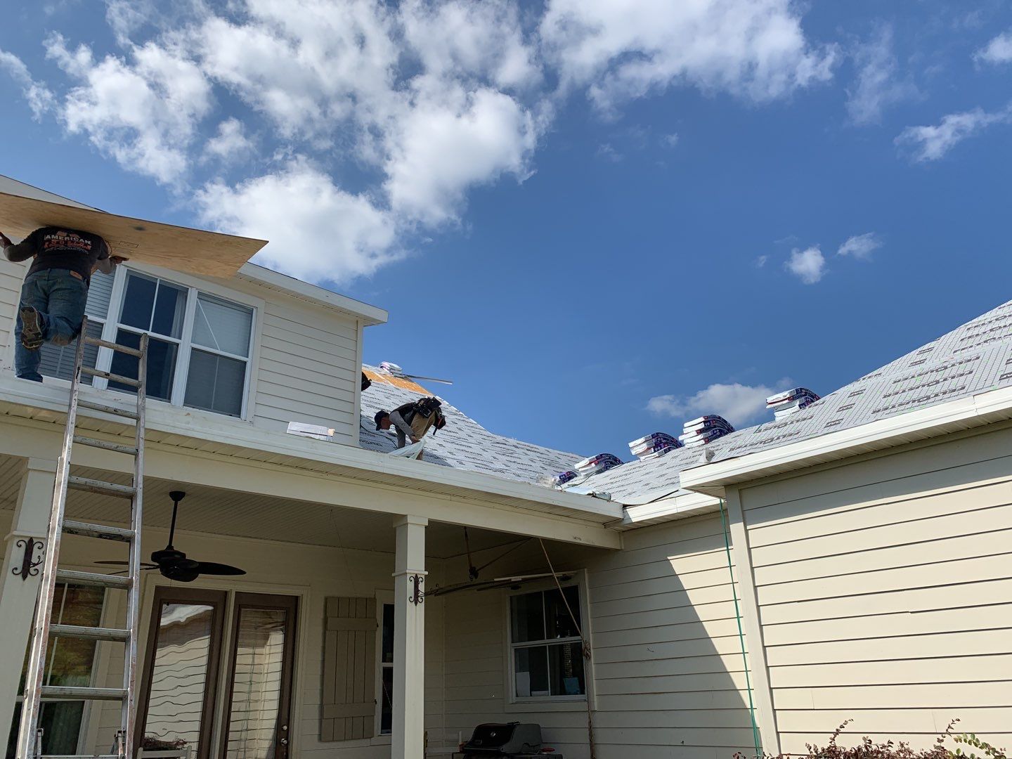 Residential Roofing Installation using Roof Replacement by American Roofing & Construction LLC