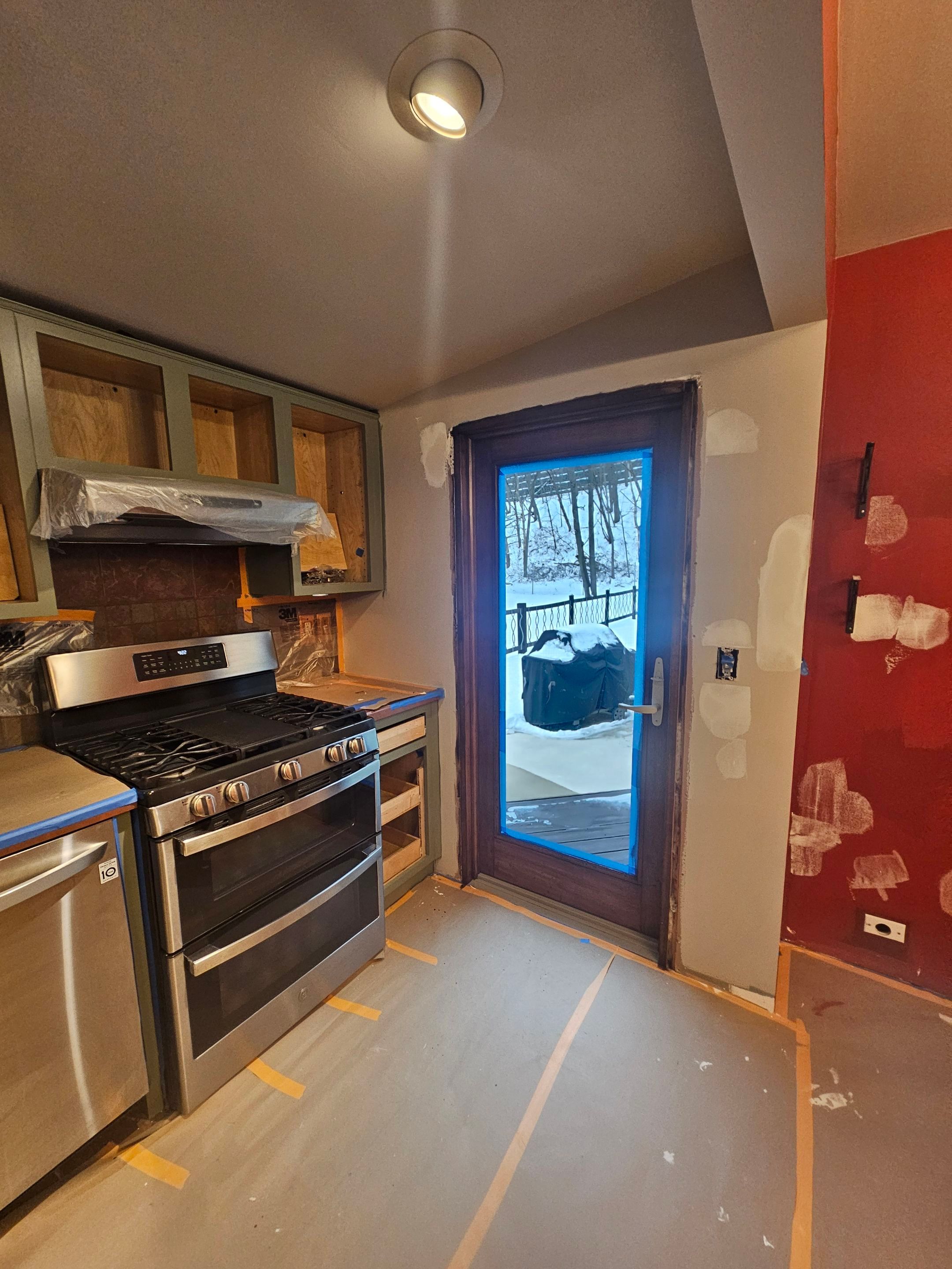 Cabinet Refinishing using Benjamin Moore Command Satin by Spectrum Painting, LLC