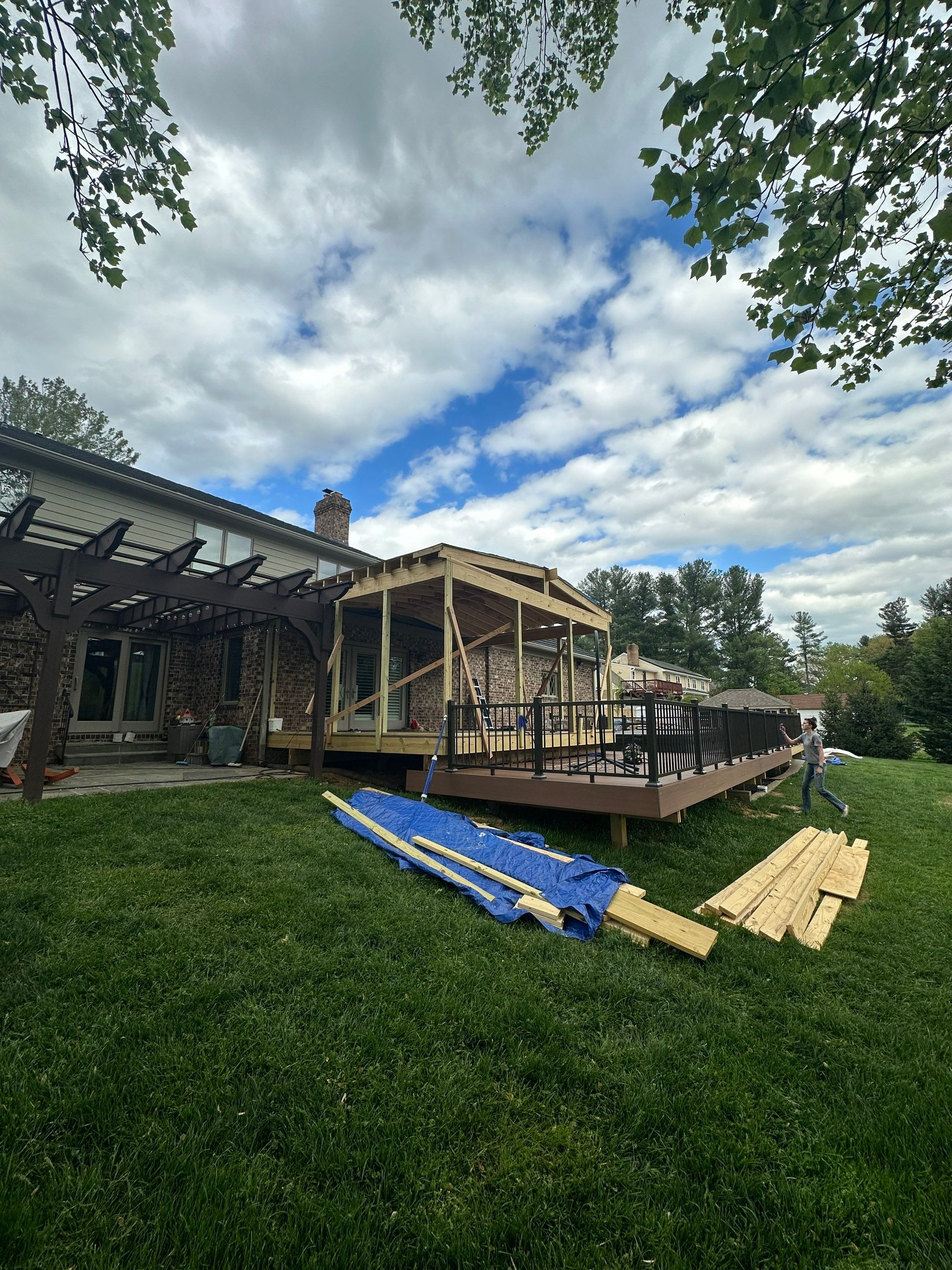 Deck/Screen porch Transformation using Timbertech by The Smet Companies, LLC