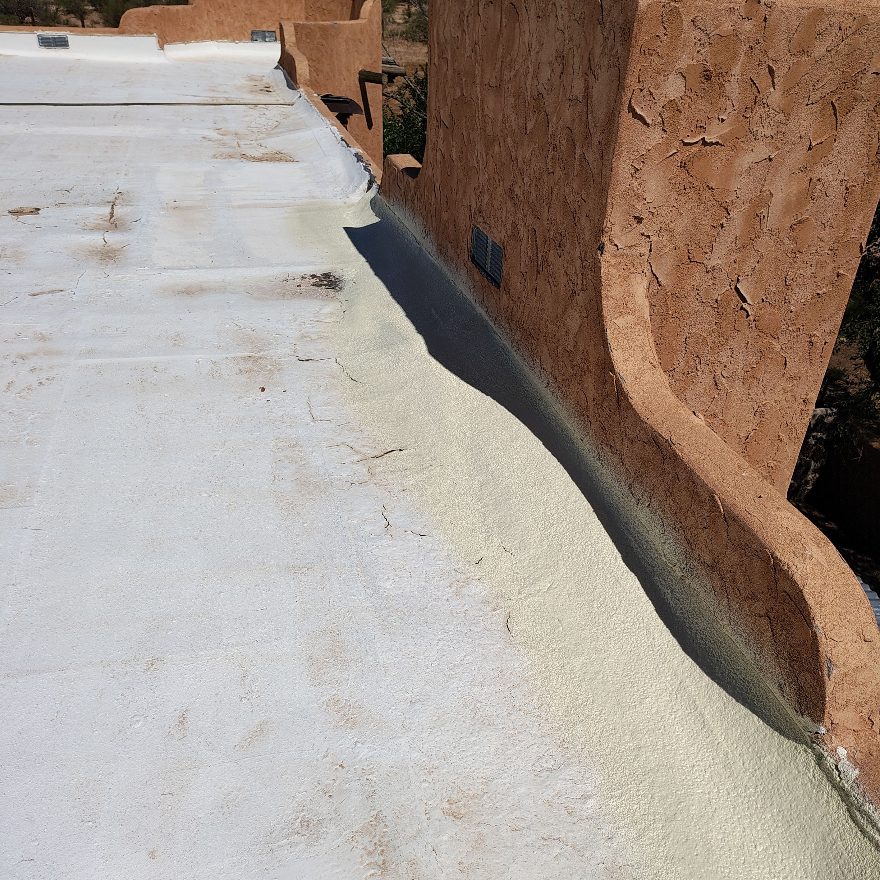 Residential roof application by SPF Services 