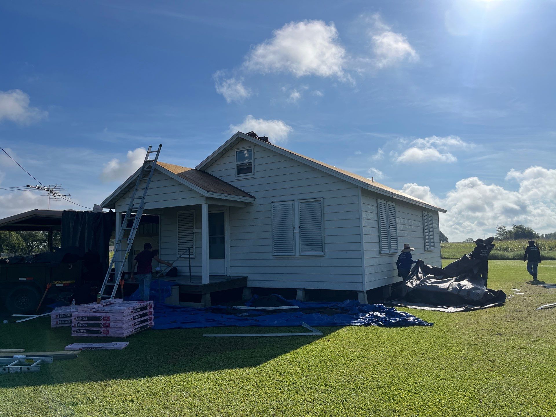 Residential Roofing Installation using Owen's Corning Duration (Lifetime) Shingles by Roof Repair Company