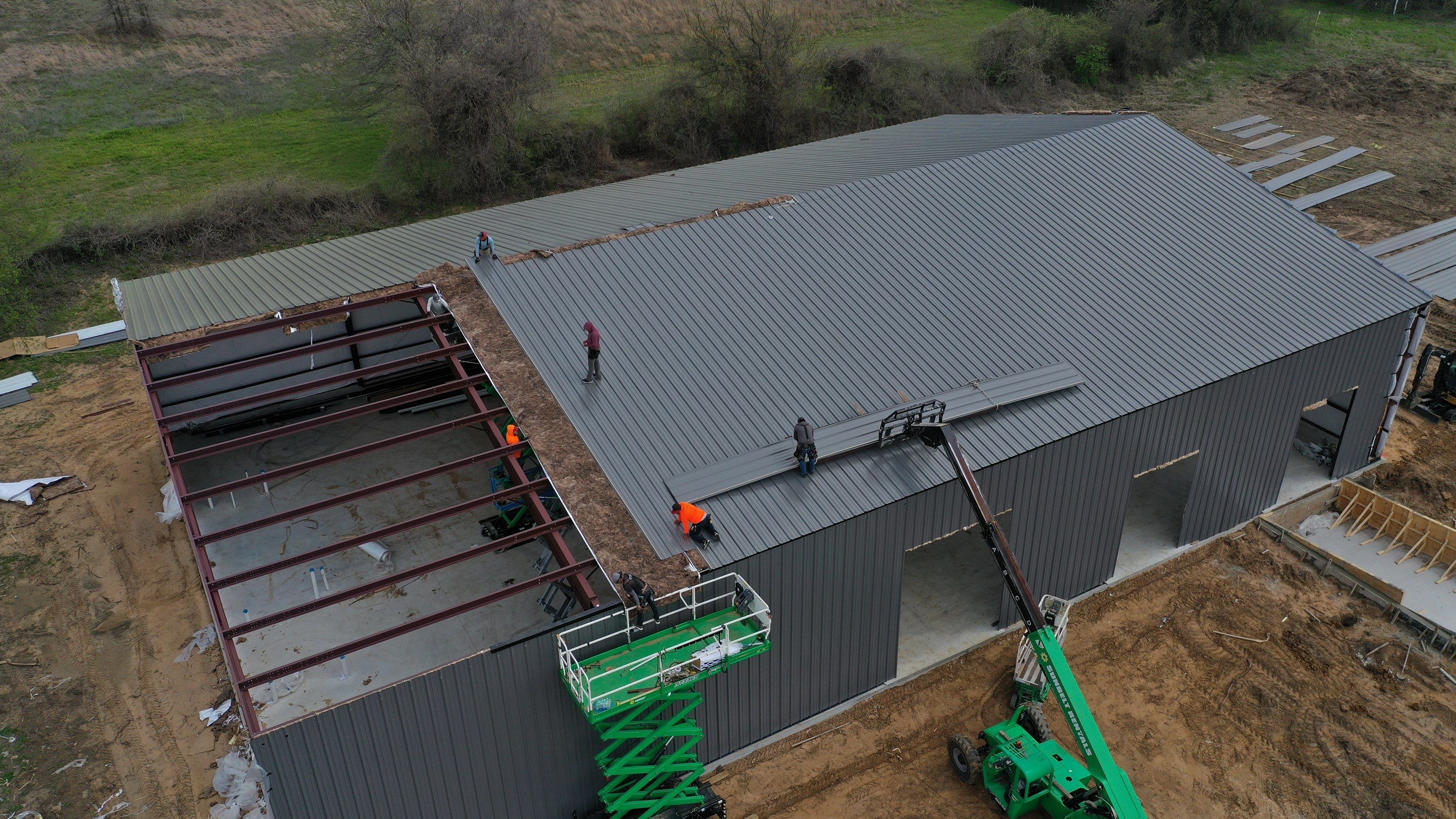 DYCHE INDUSTRIAL SERVICES metal building by Sky Roofing and Remodeling LLC