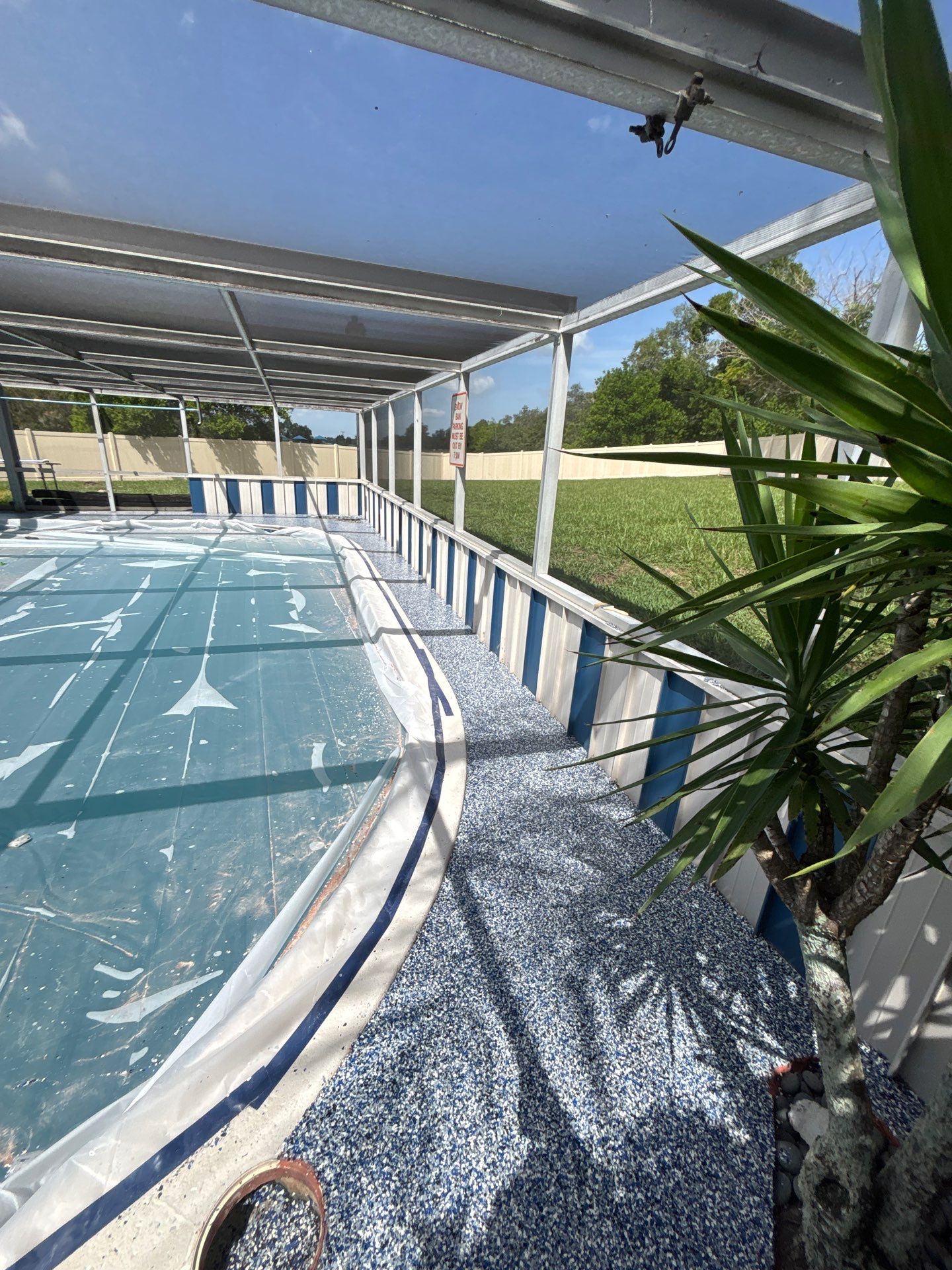 Lake Wales Pool Deck Concrete Coating with Orbit Flake by Performance Floors & Coating