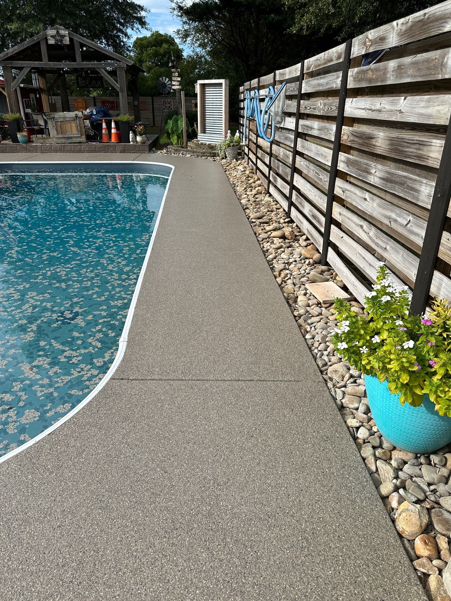 Pool Deck  using Obsidian by Elite Floor Solutions