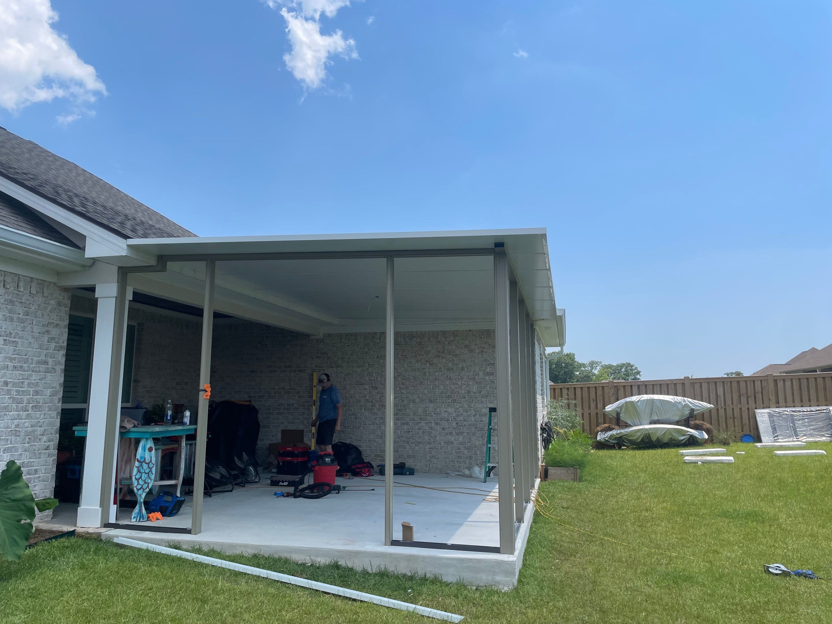 Screen Room Using Colorbeam in Fairhope, AL by Titan Sunrooms