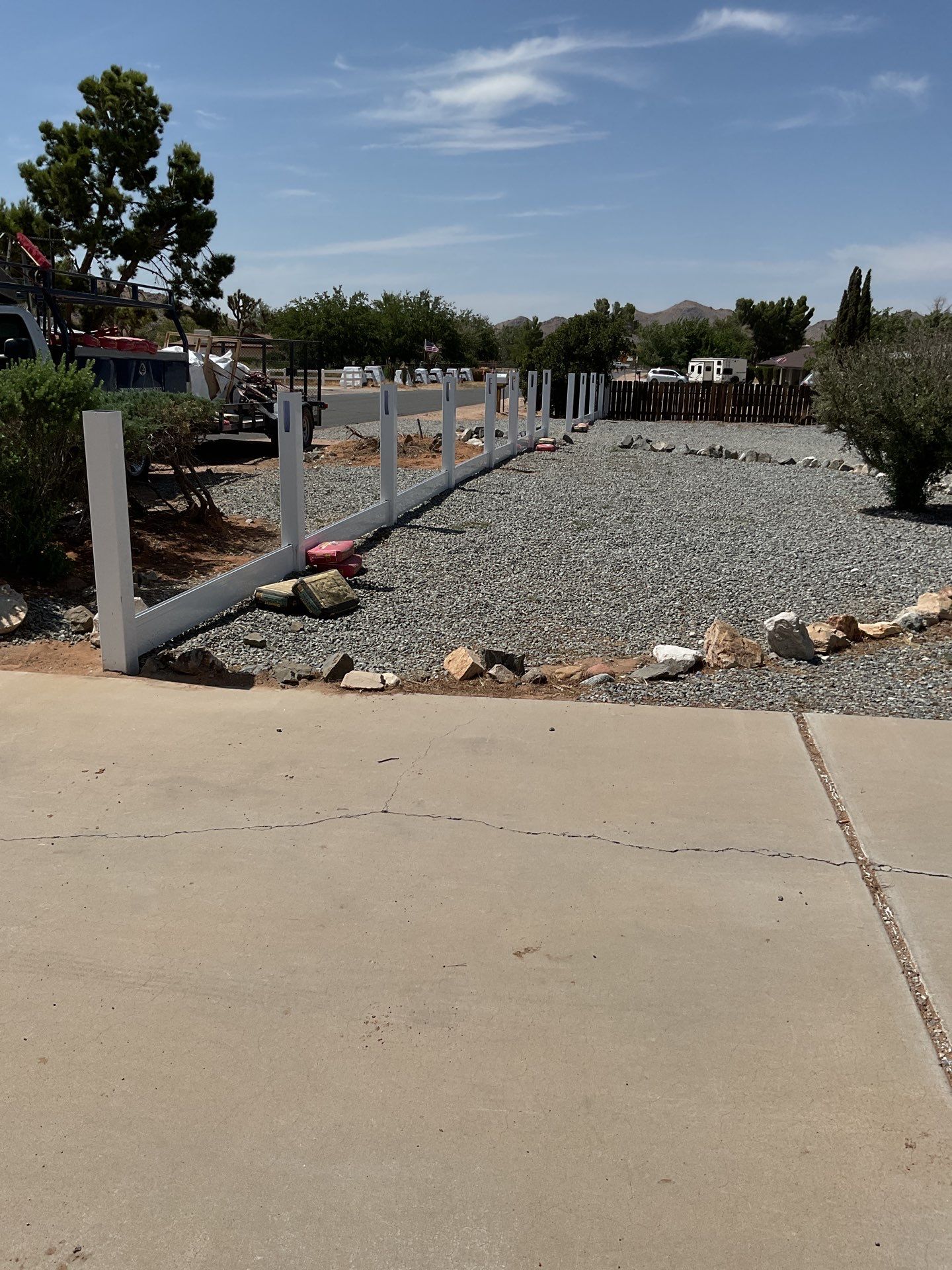 Fence Installation using Vinyl by Fence Guys Inc. 