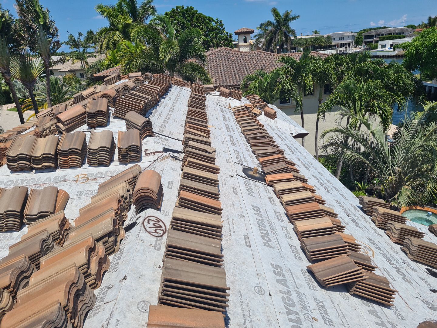 Residential Roofing Installation using Eagle Roofing Tile by BLUES BROTHERS ROOFING