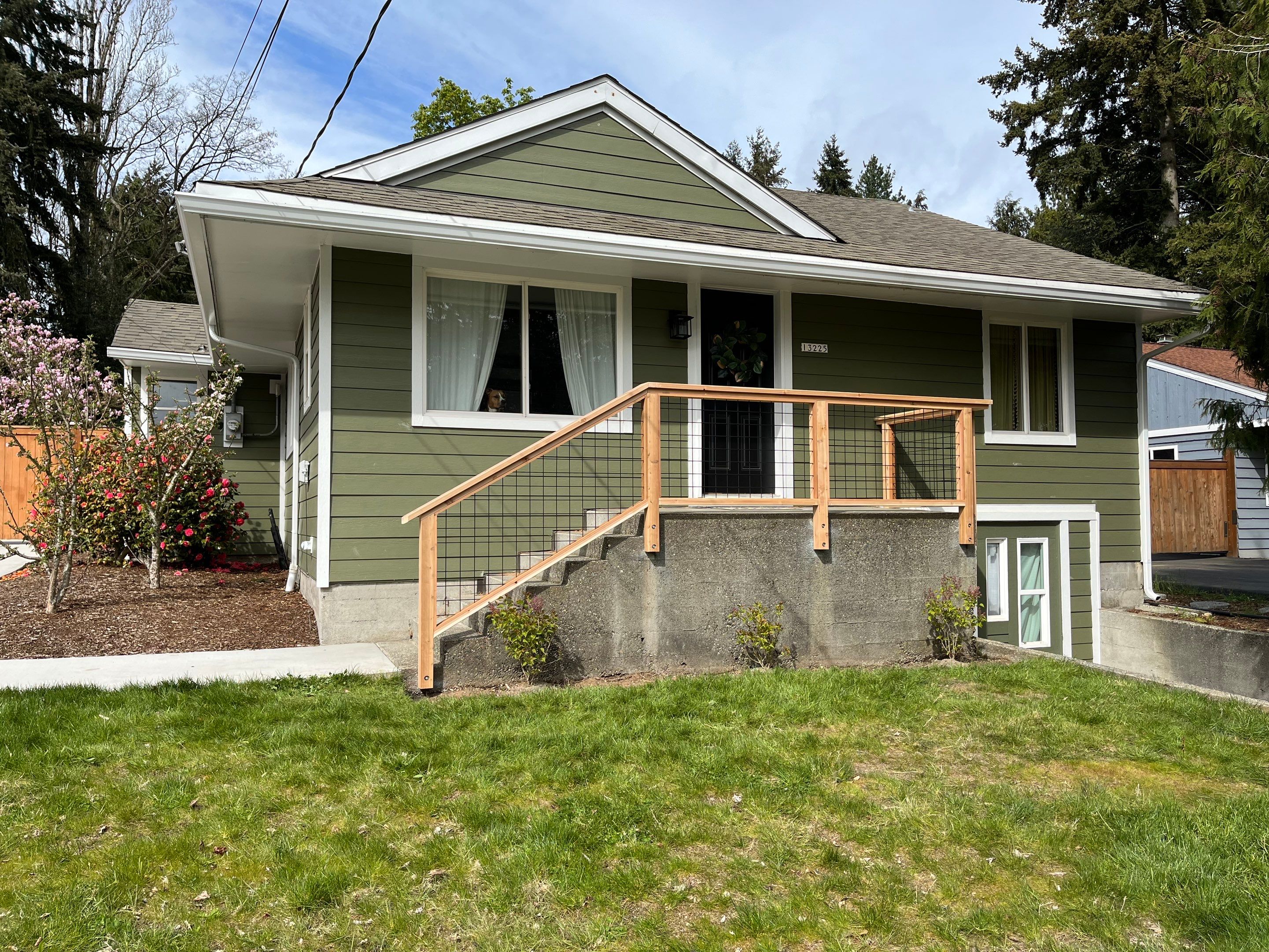 Burien Hogwire Railing  by Alki deck builders 