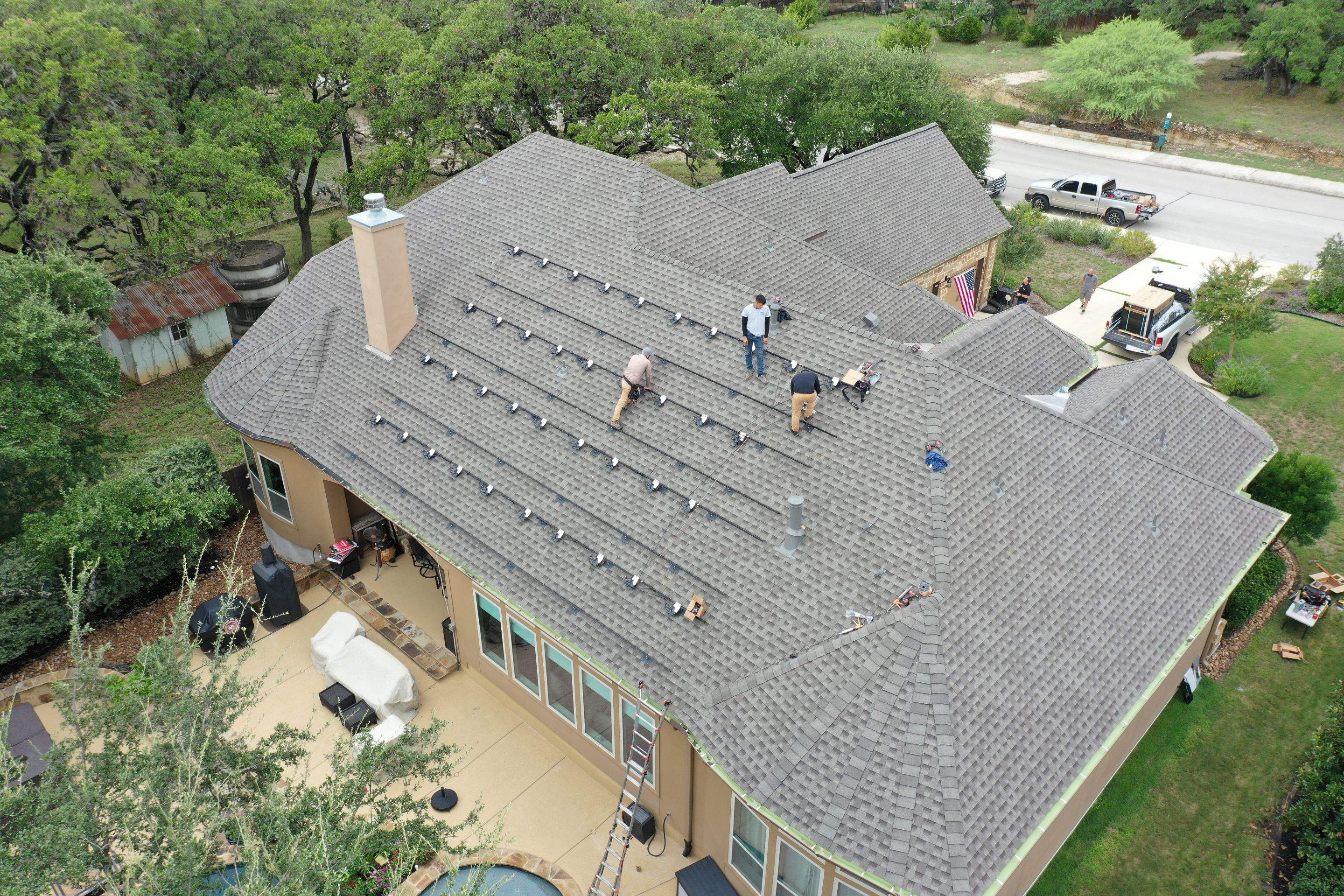 Residential Roof Replacement using GAF Timberline HDZ Architectual Shingles by Premier Roofing and Contracting