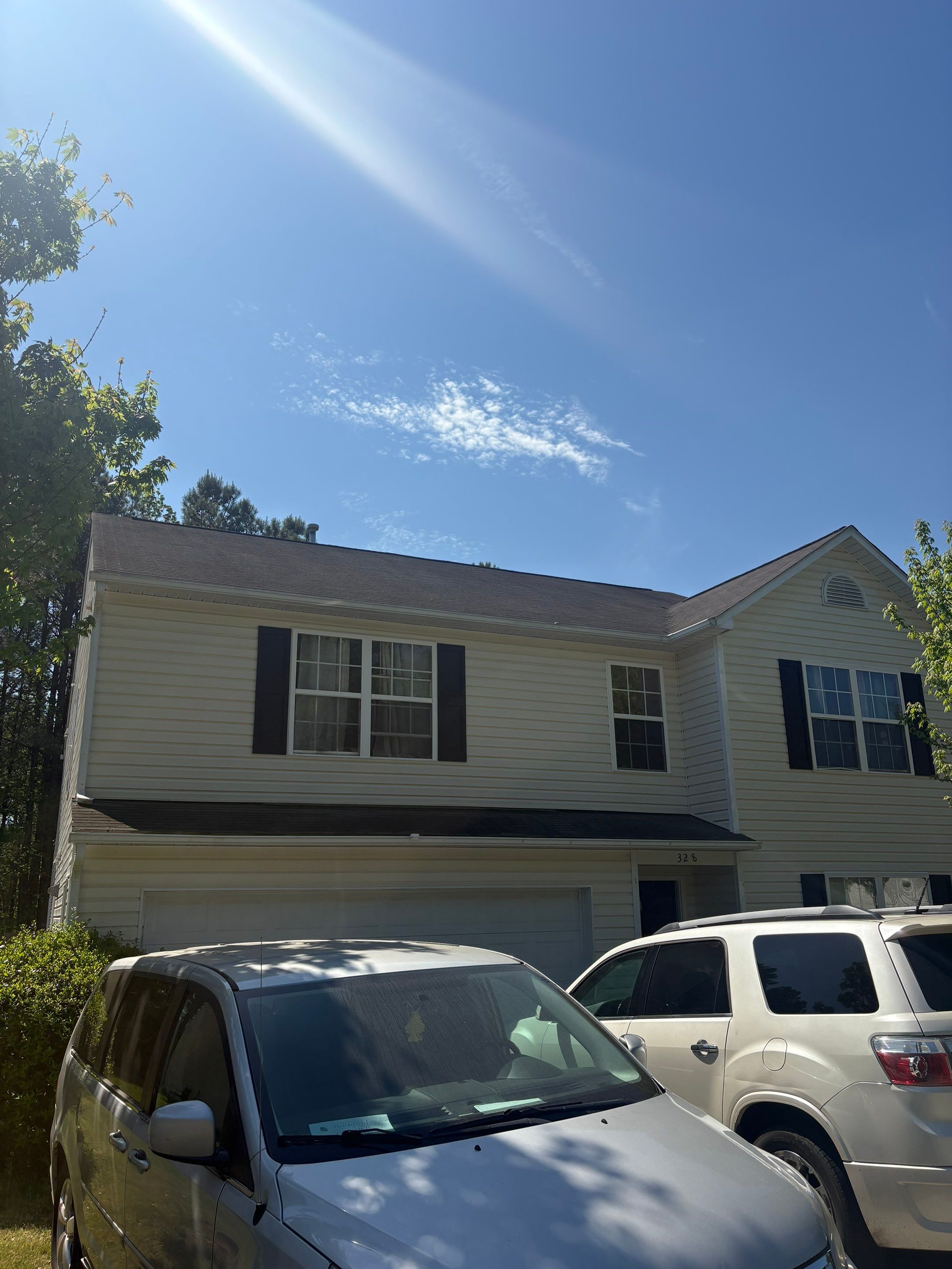 Roof replacement by wind damage by Just Brilliant Restoration JBR