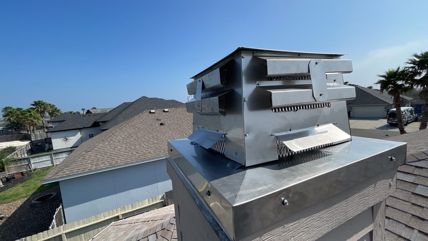 Chimney Cap Replacement With Stainless Steel by Lighthouse Roofing