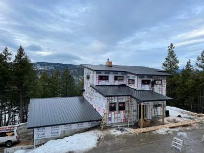 Residential Roofing Installation using 12" Prolok metal