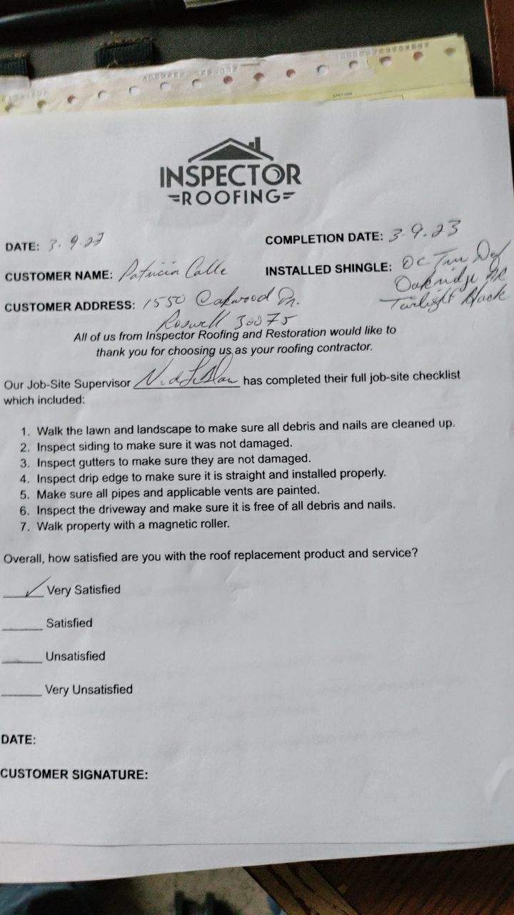Oakridge TruDef Twilight Black Residential Roofing Installation by Inspector Roofing and Restoration
