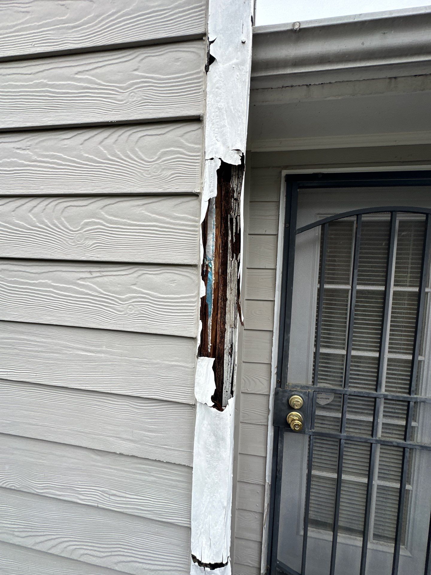 Rotten Wood Replacement with James Hardie Products by Nelson Exteriors 