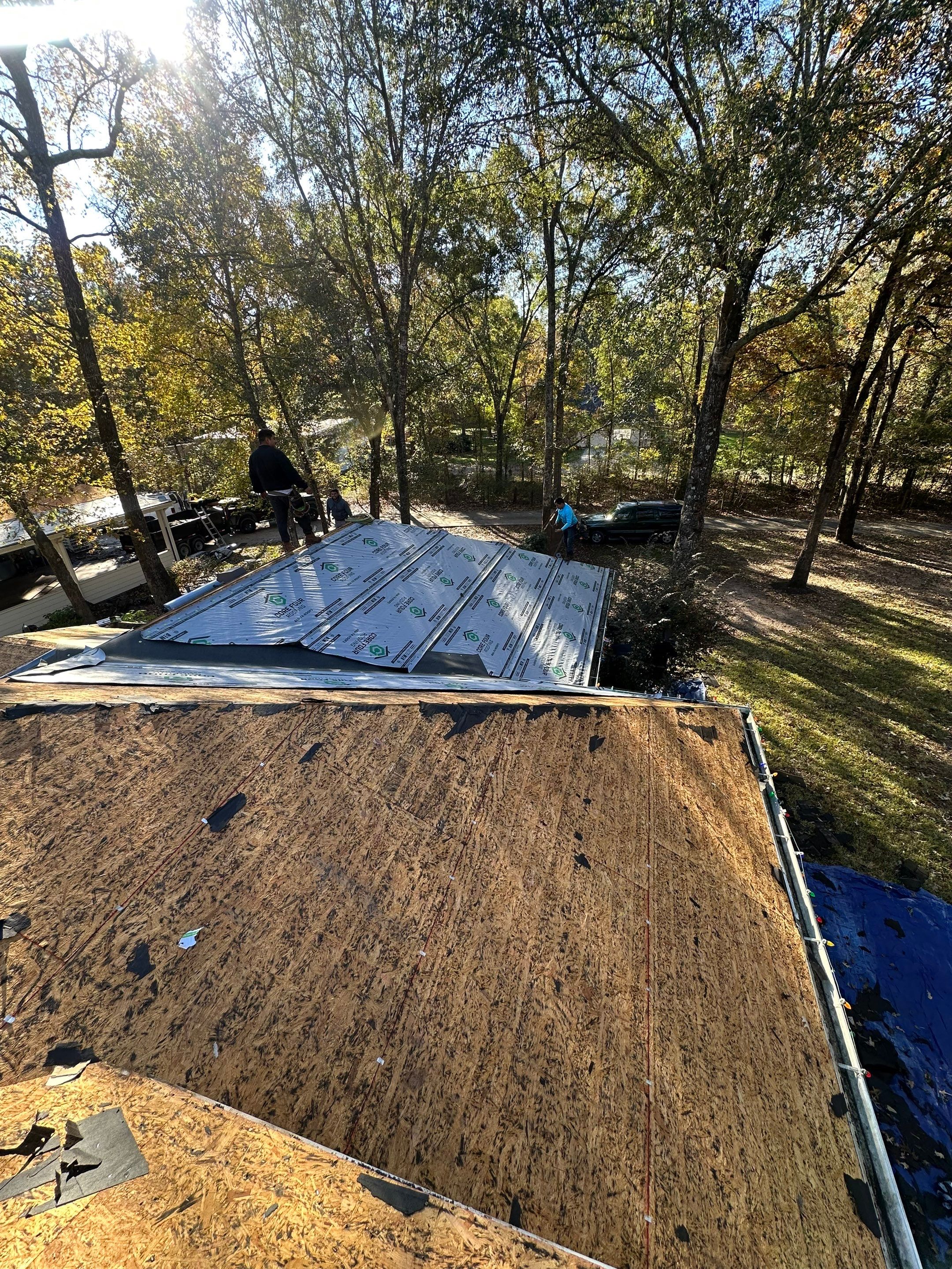 Residential Roofing Installation using GAF Timberline HDZ in Montgomery by Core Four Roofing