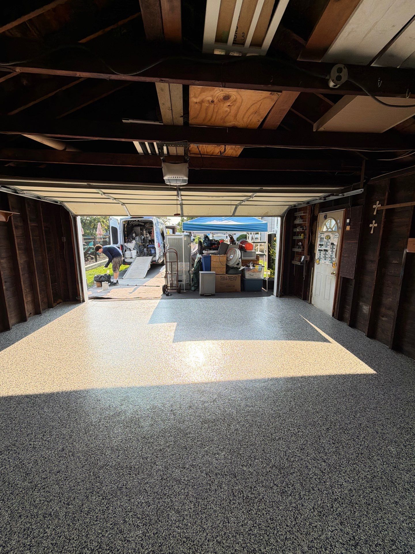 Domino Garage Floor Coating in Pequannock Township by Spectrum Painting, LLC