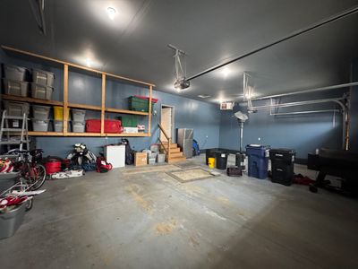 Grey Speckled Epoxy Garage Floor and Stair Coating in Sioux Falls