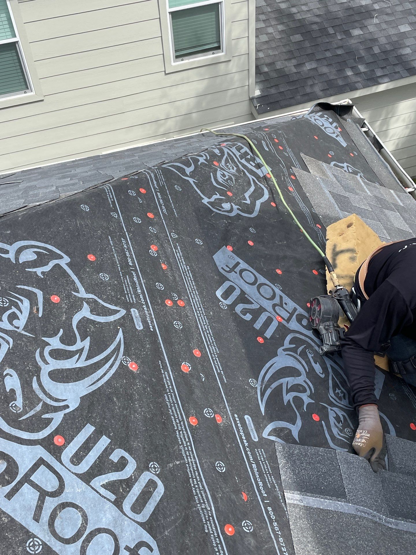 Residential Roofing Installation using Owen's Corning Duration (Lifetime) Shingles by Roof Repair Company