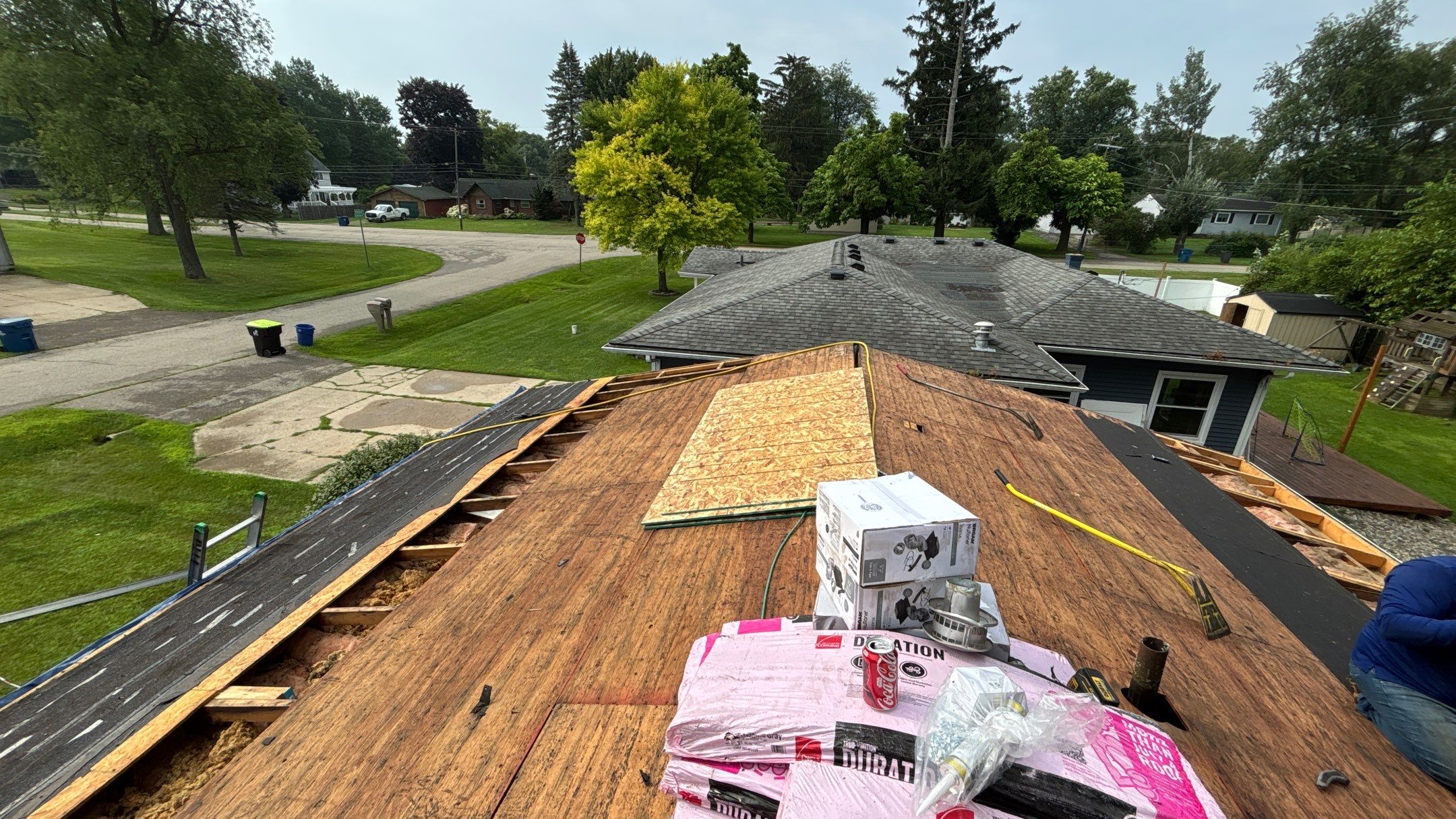 Roof Replacement using Owens Corning Slatestone Gray by 180 Contractors