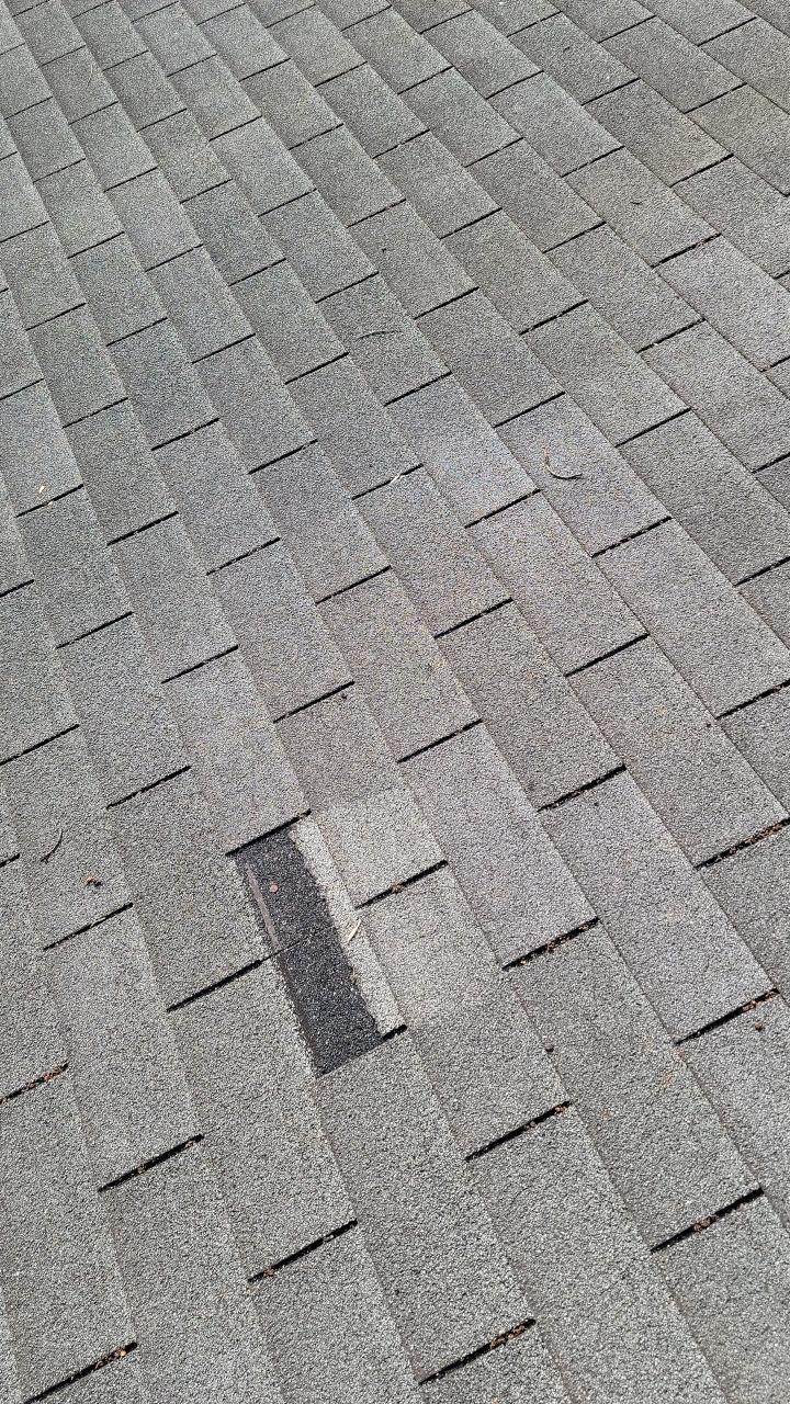 Brand: Atlas Pinnacle Color: Pristine Scotchgarde Pewter Drip: White by Eagle Eye Roofing