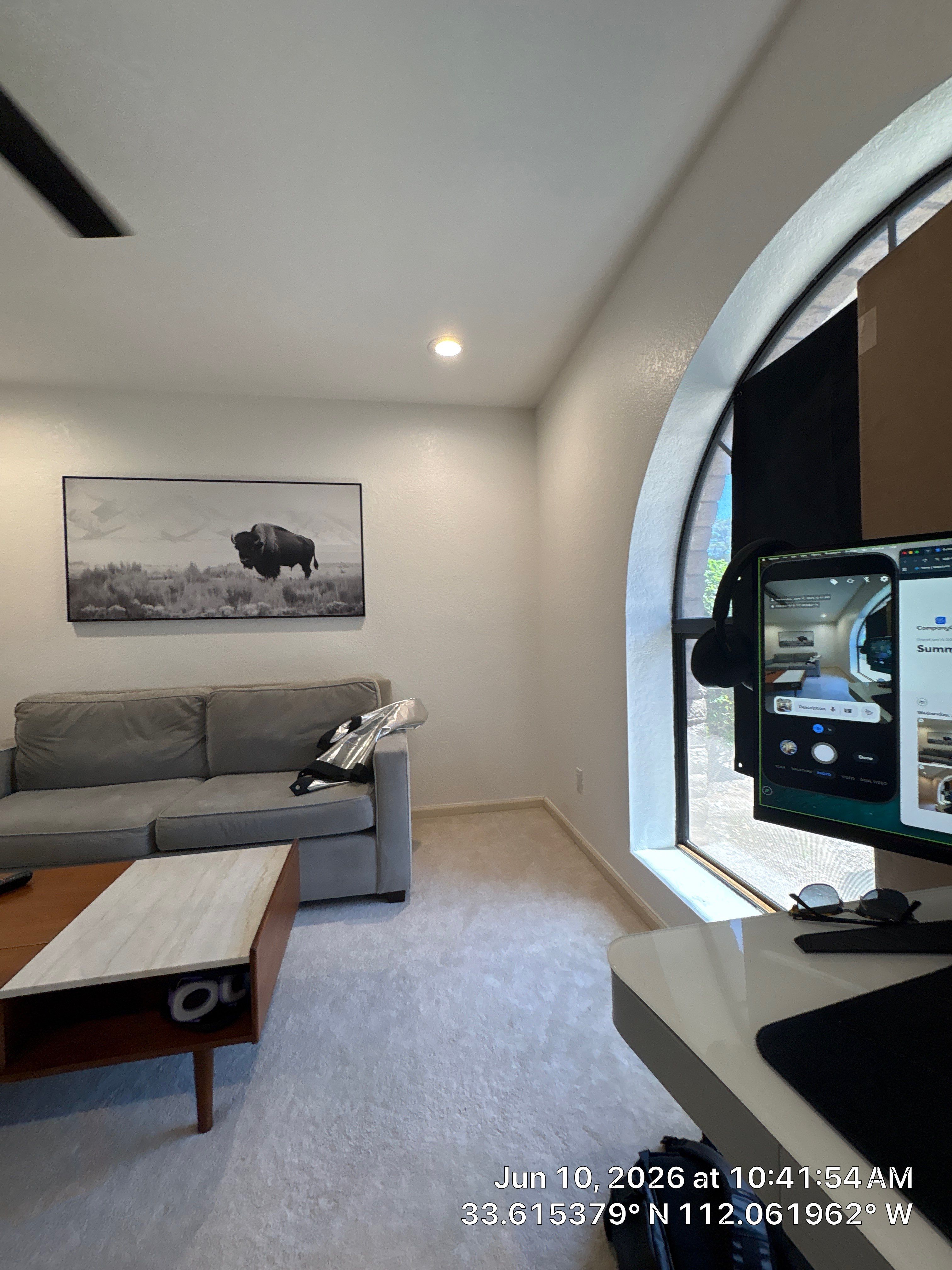 Modern Ceiling Fan and Recessed Lighting Installation in Phoenix by CompanyCam Sales Demo
