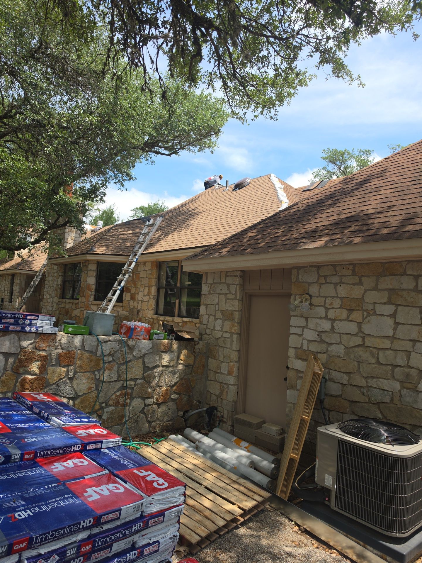 Lots of roof in Anderson Mill, TX by REPS Austin Area Roofer