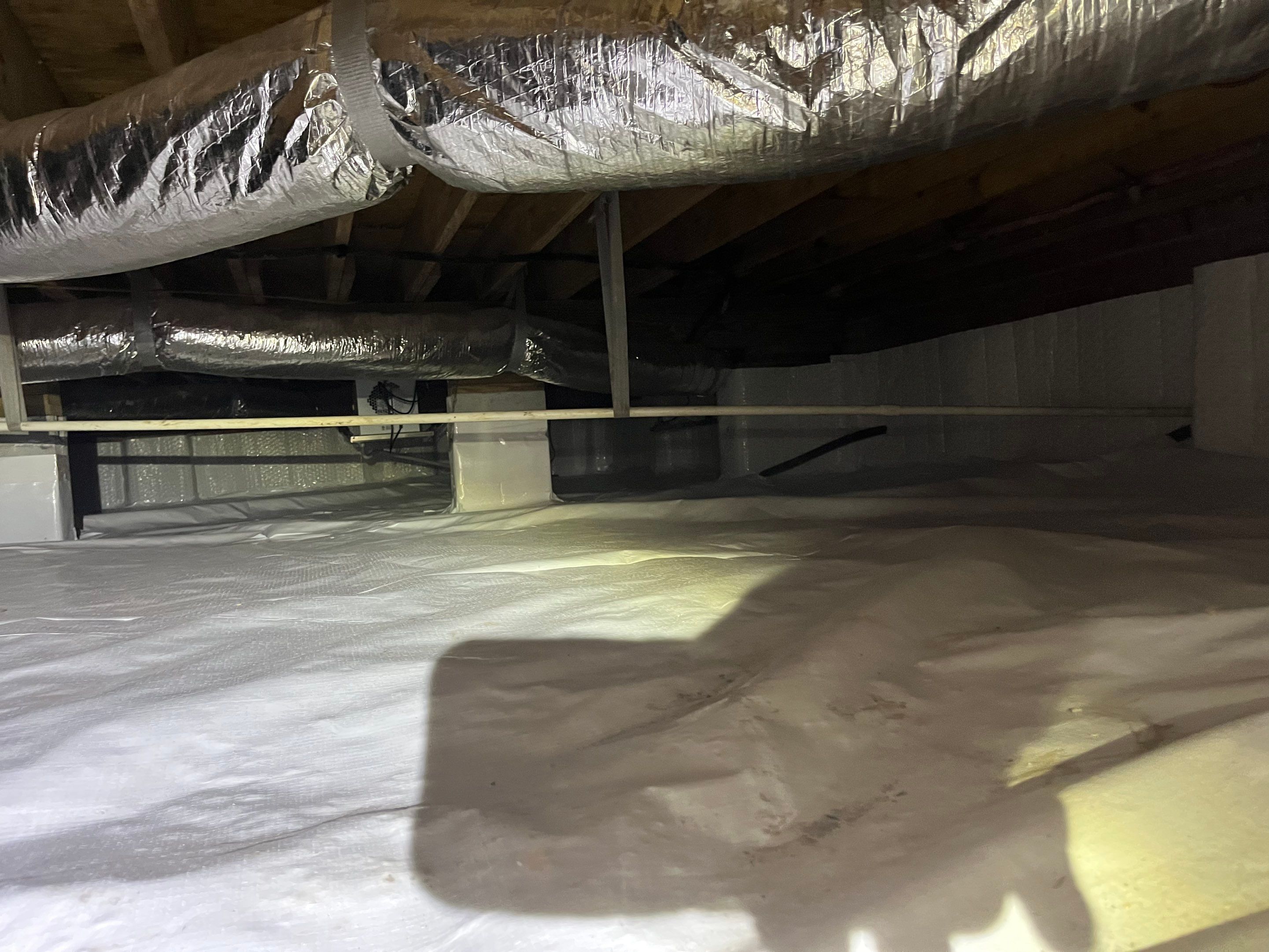 Impact Choice Encapsulation with French Drain and Crawlspace Doors by Impact Crawlspace