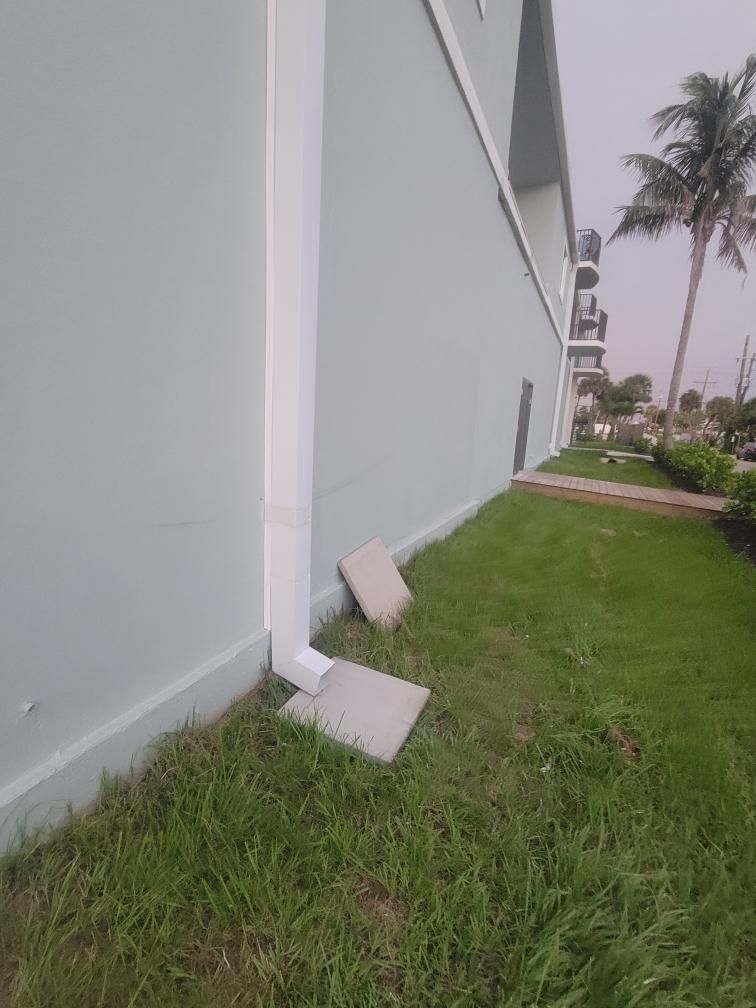 Downspout Elbow Installation in Englewood FL by Gutter Professors