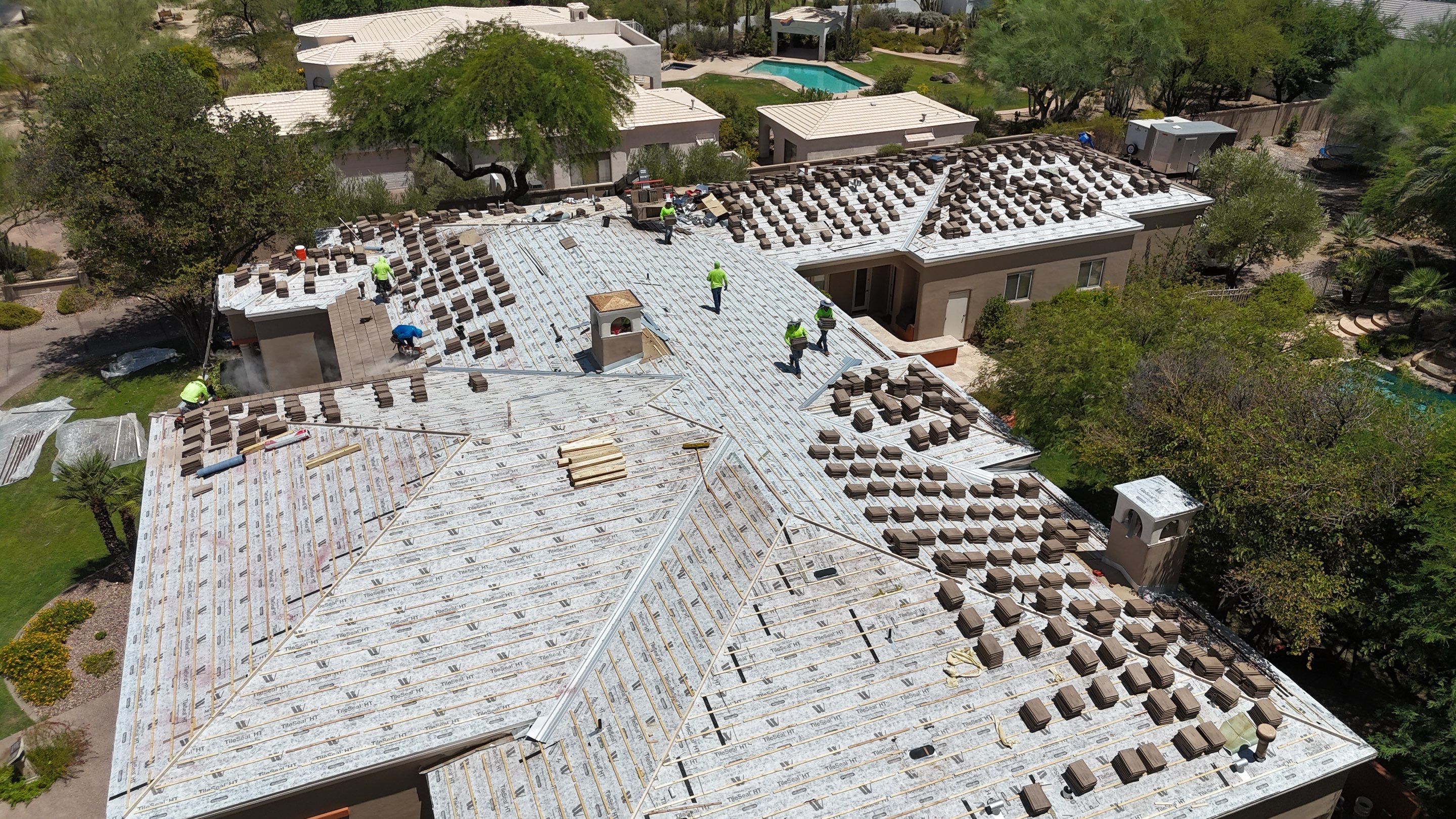 Project in Paradise Valley, AZ by Saint Roofing